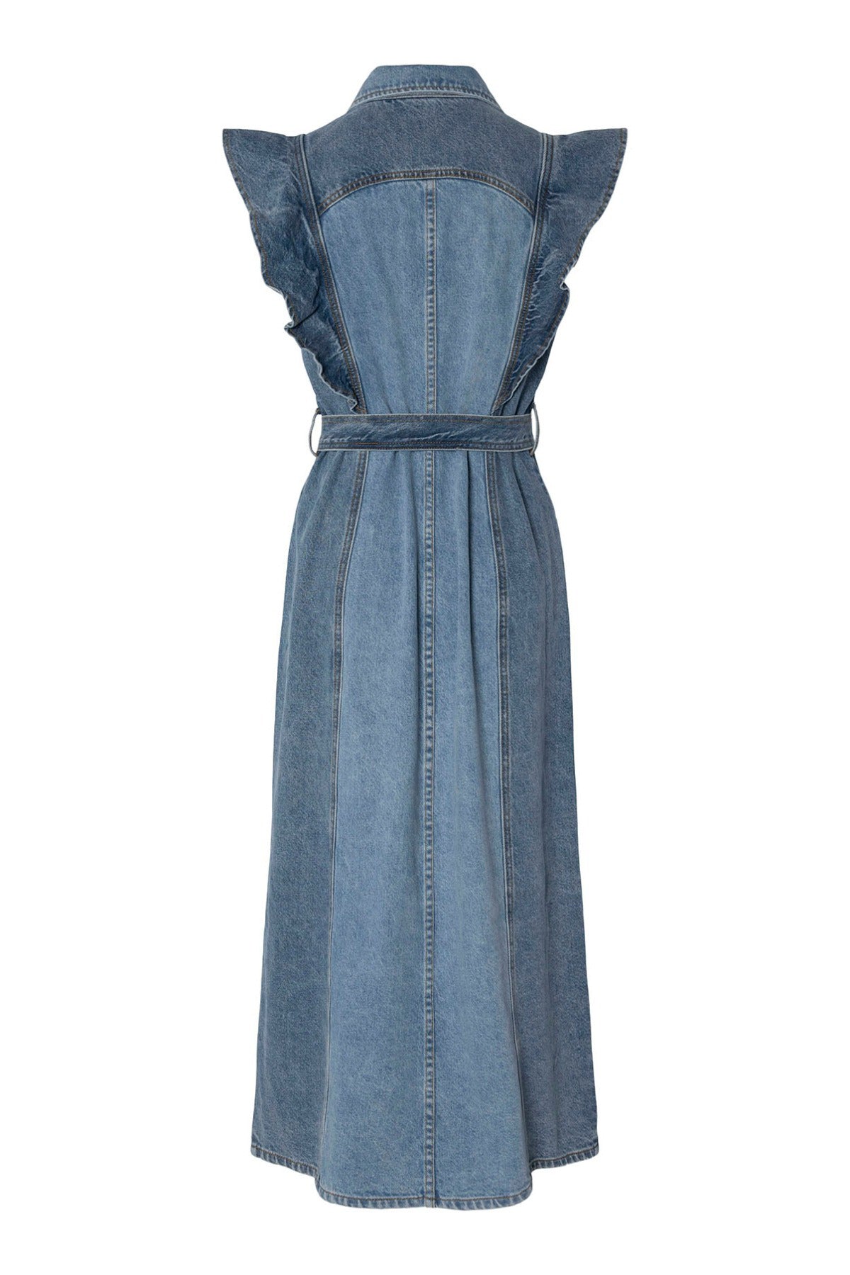YAS YASCAWI SL DENIM LONG DRESS S.