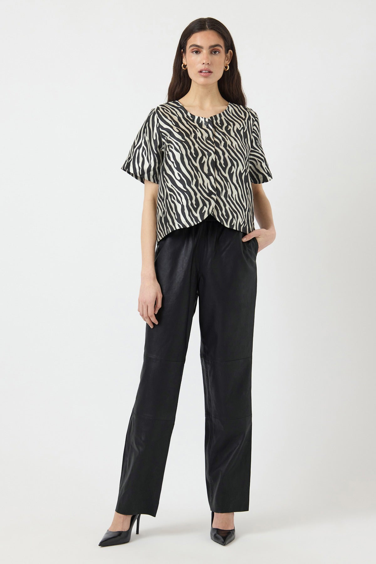 YAS YASSOPHIE HW LEATHER PANTS NOOS