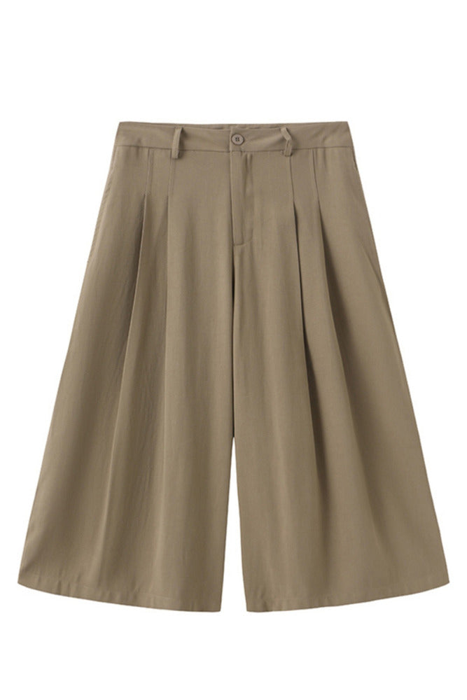 Valgerd - Lange løse shorts med læg