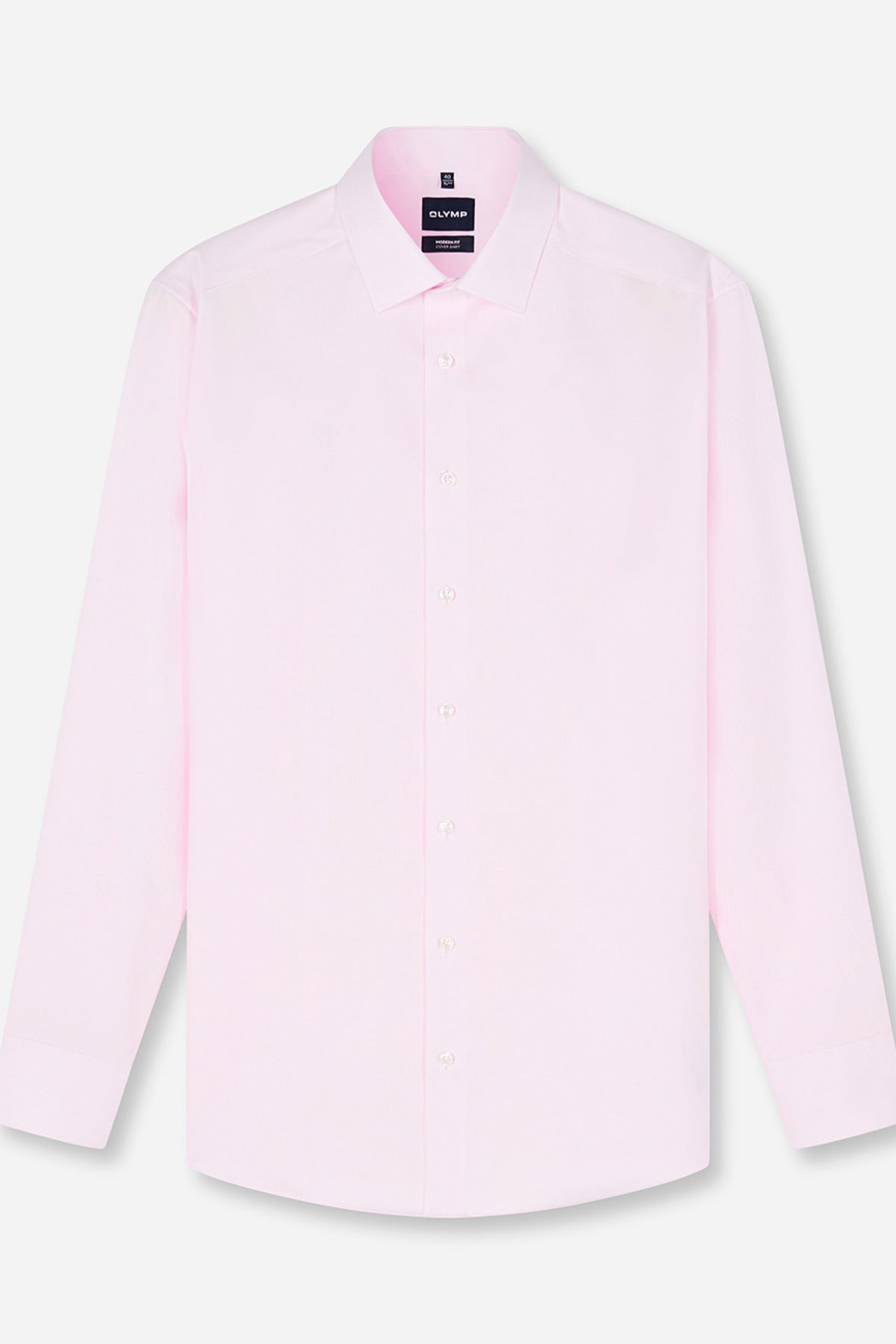 Langærmet covershirt i modern fit og strygefri kvalitet