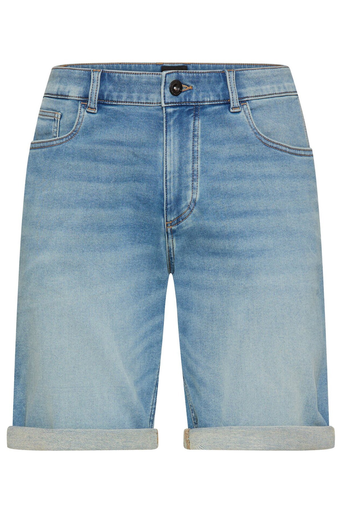 Denim shorts med opsmøg