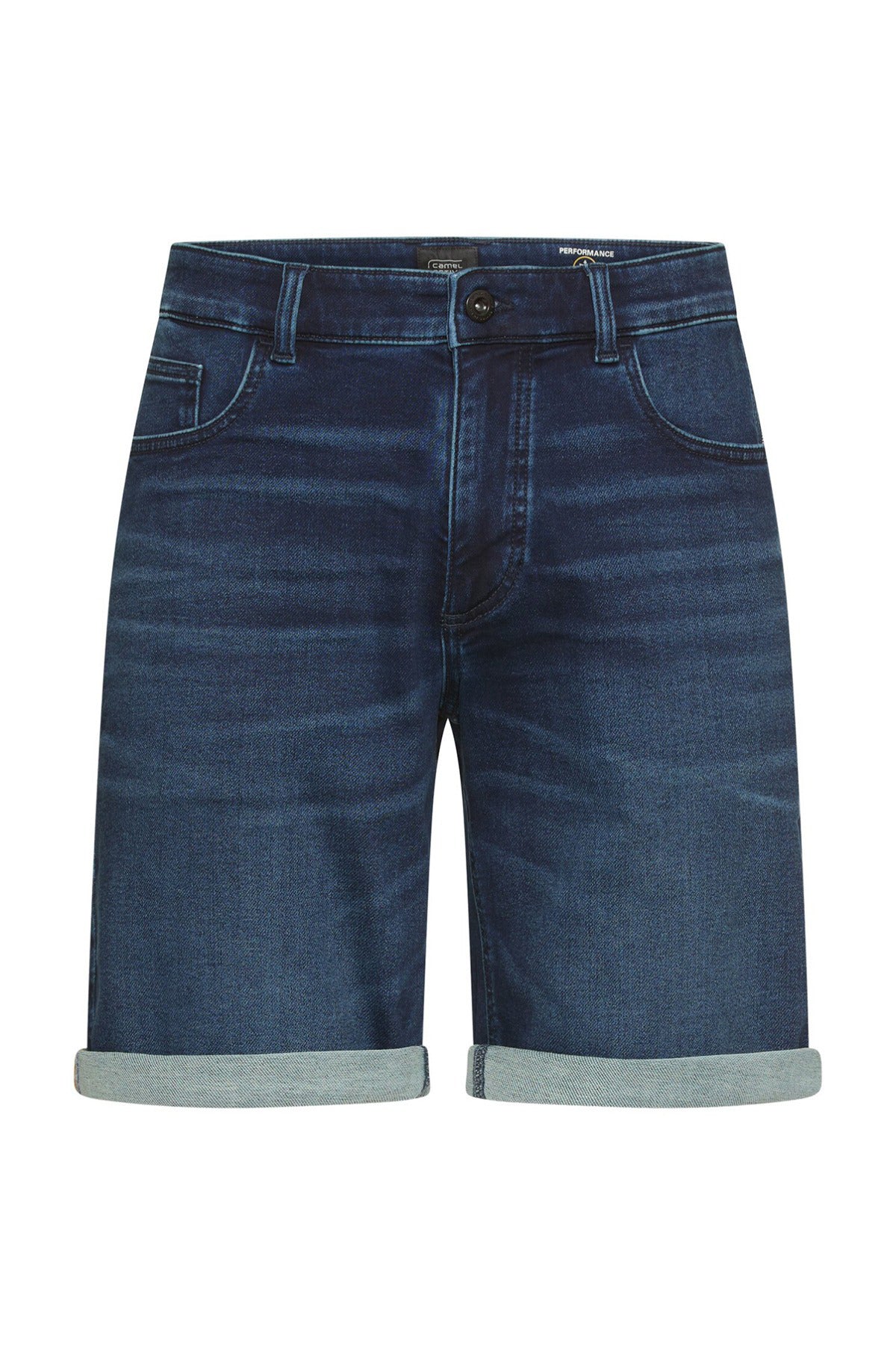 Denim shorts med opsmøg