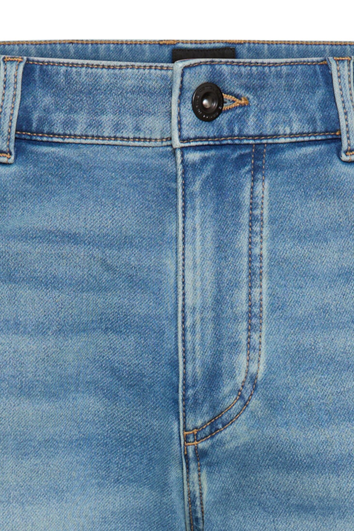Denim shorts med opsmøg