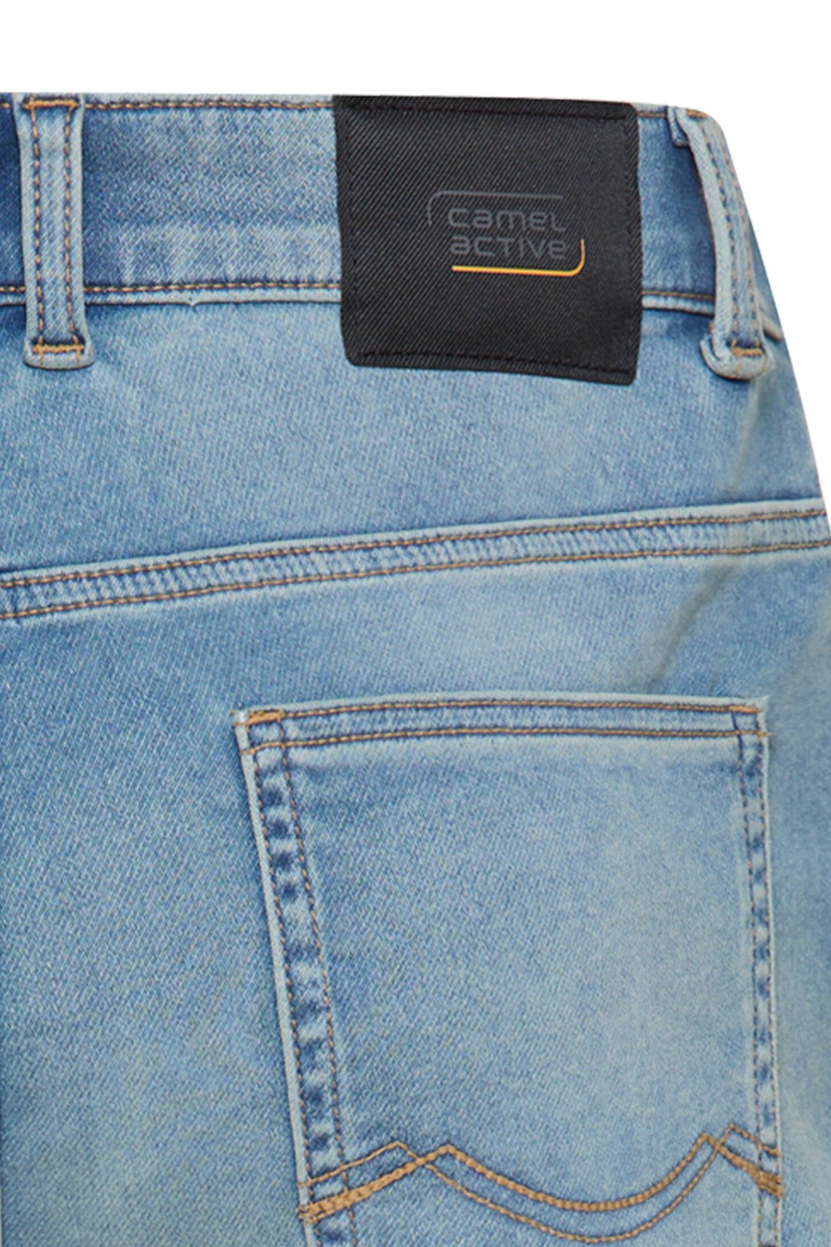 Denim shorts med opsmøg