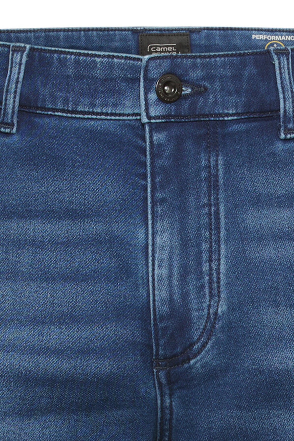 Denim shorts med opsmøg