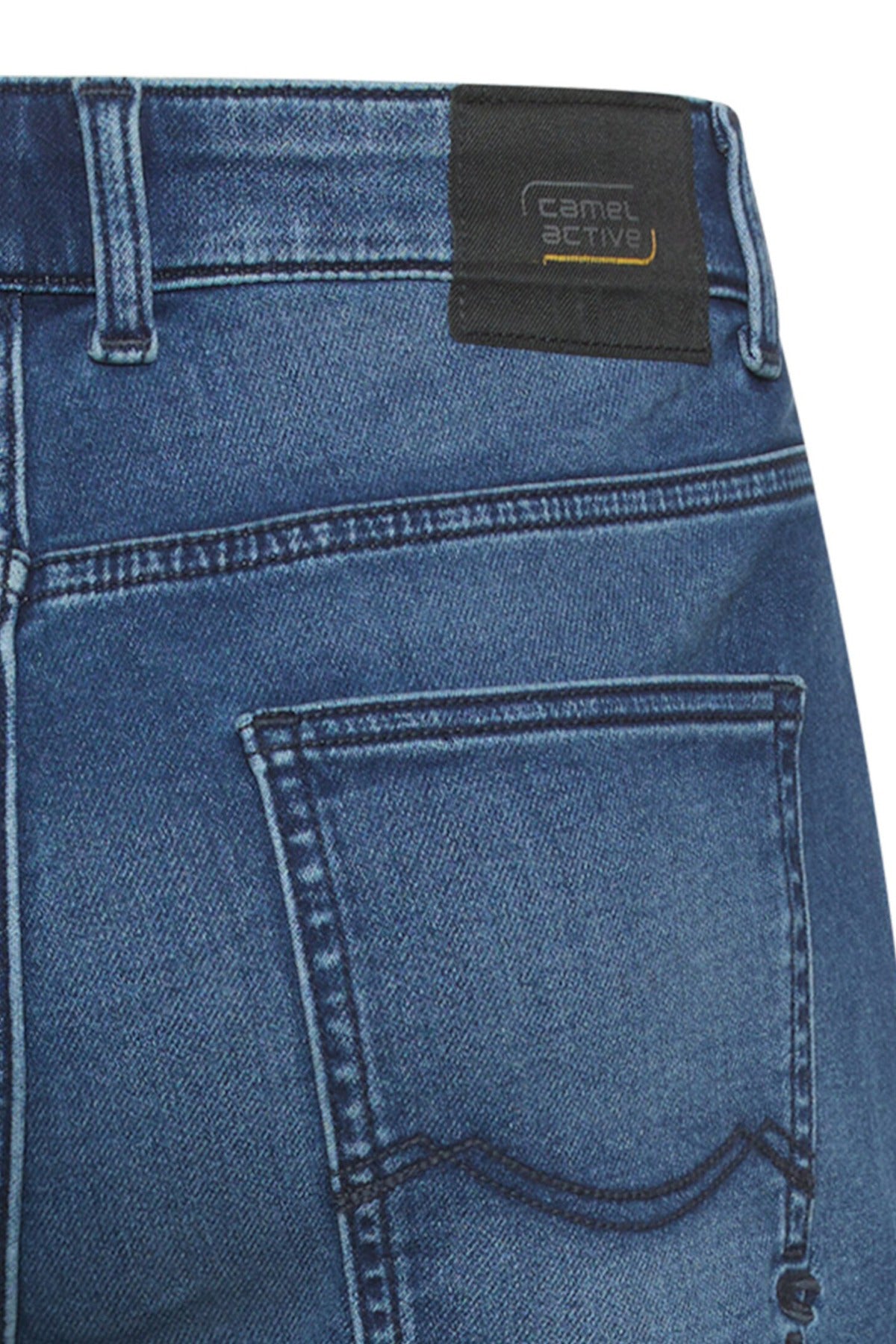 Denim shorts med opsmøg