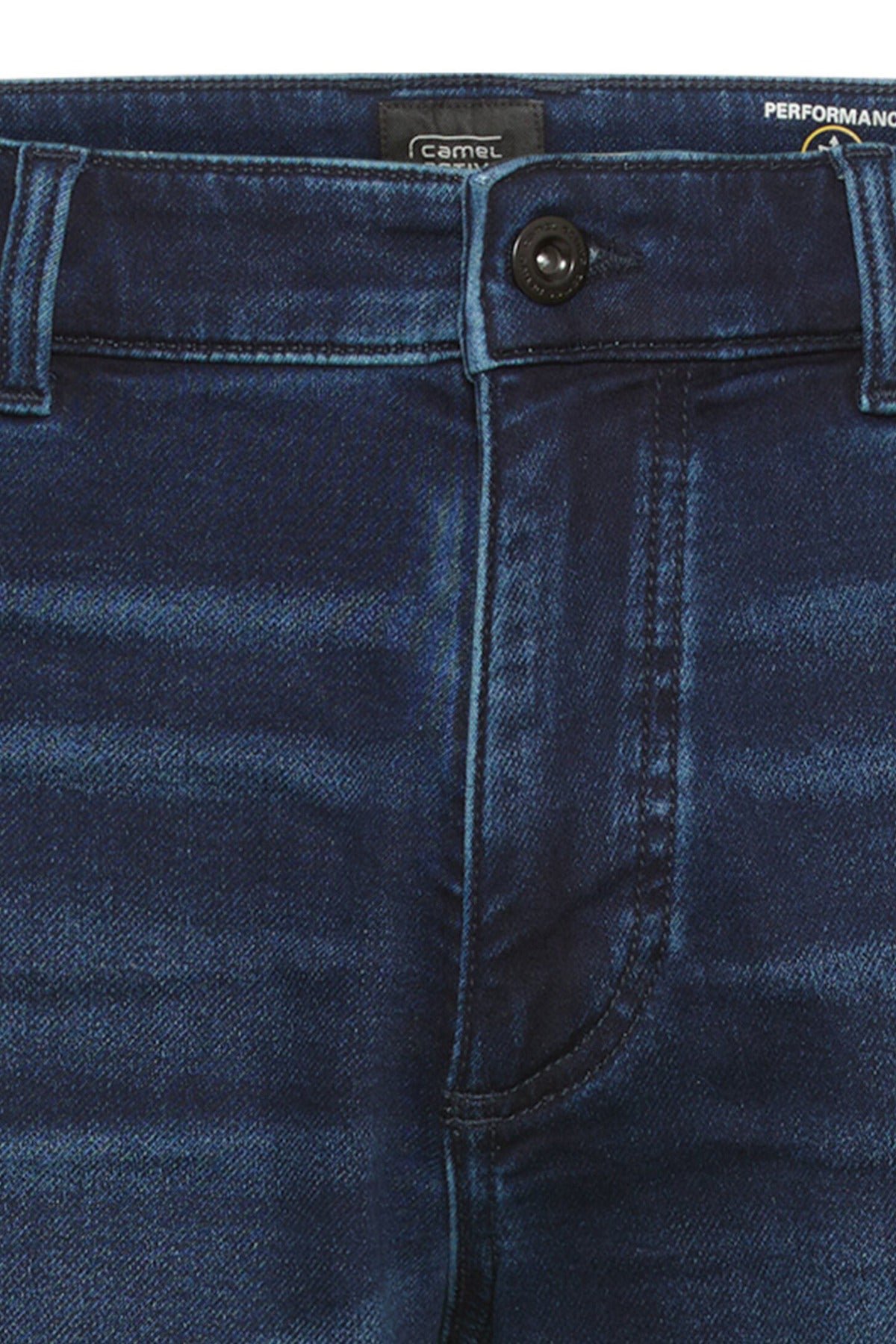 Denim shorts med opsmøg