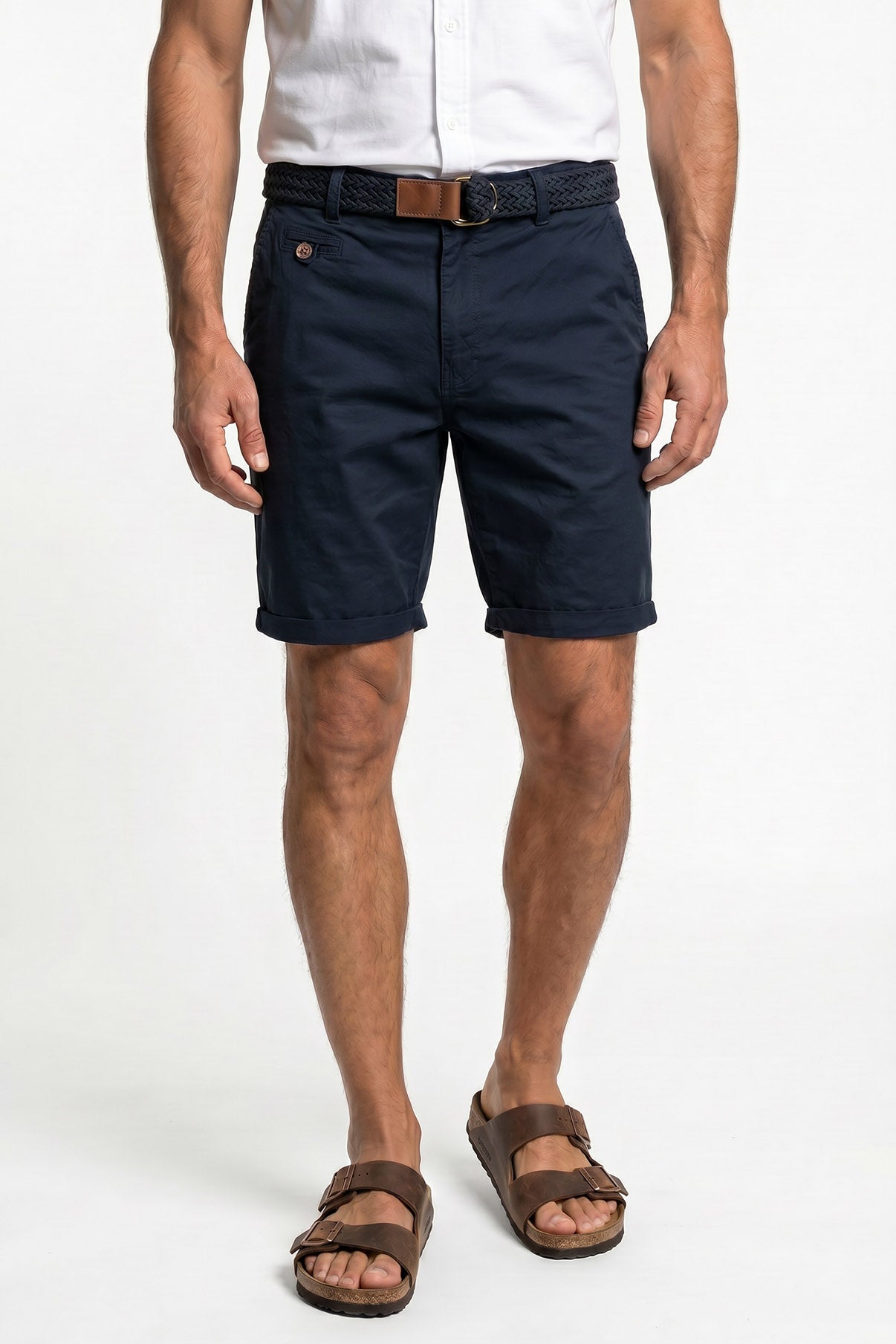 INConor - Chinoshorts med bælte
