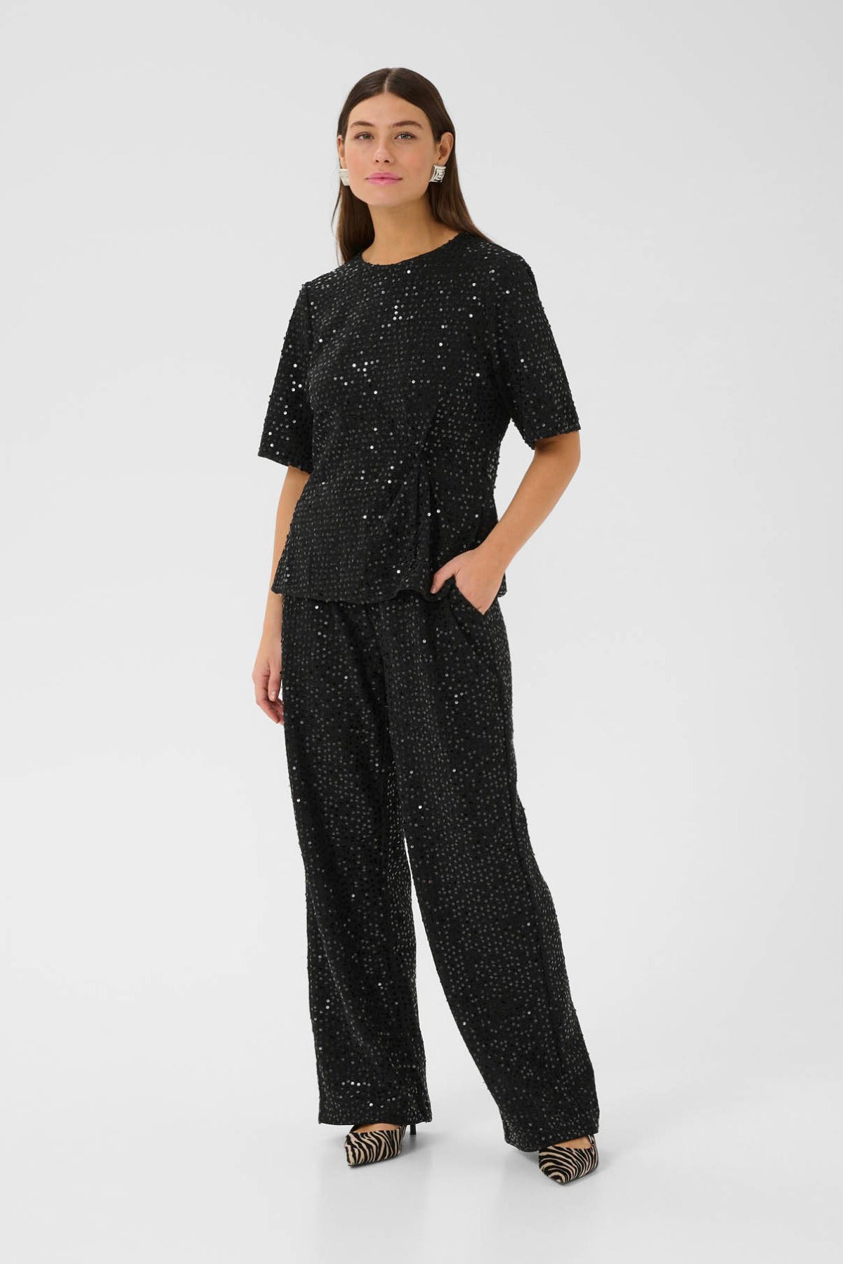 Culture CUtamera Sequin Blouse