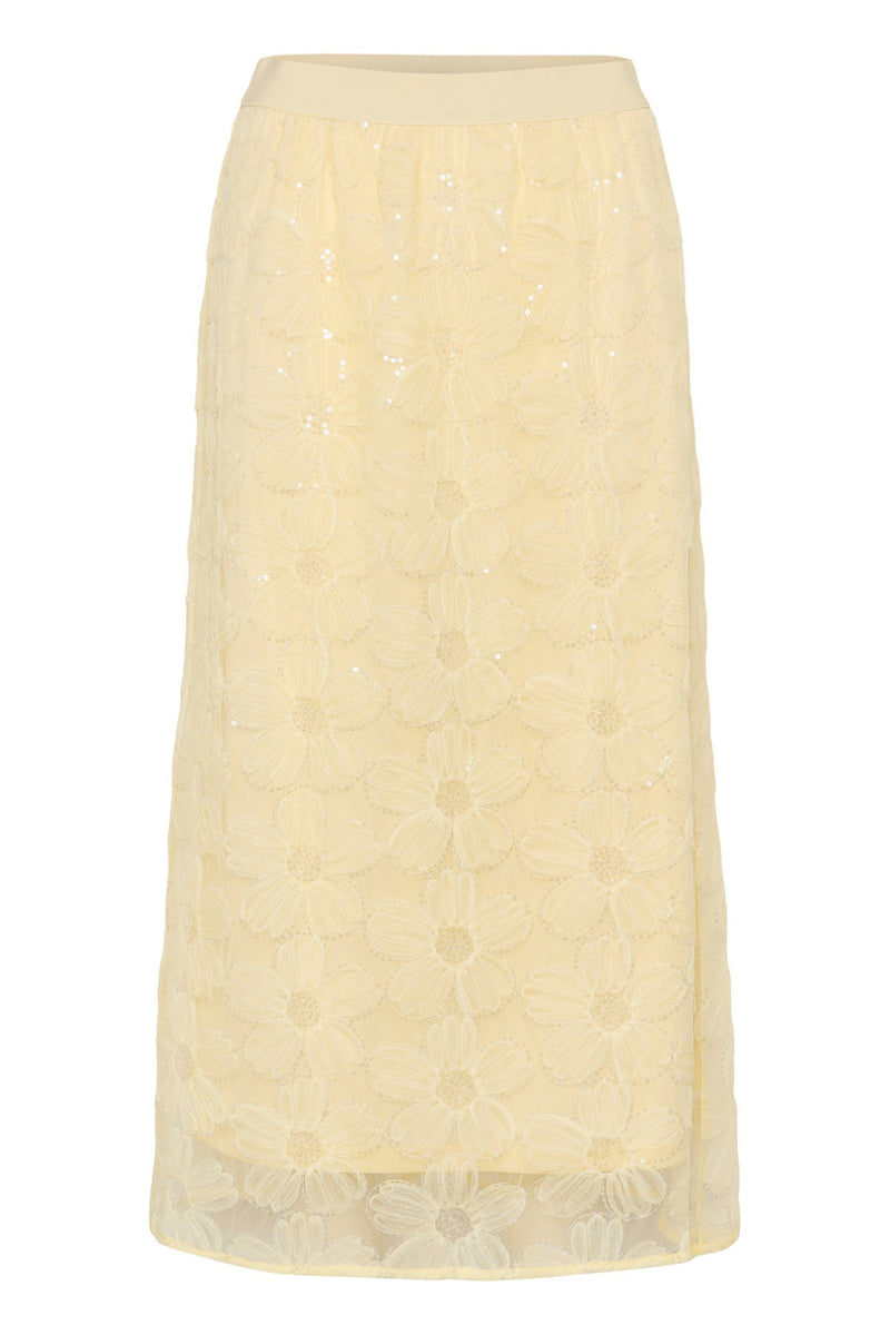 CUmera - Lang blonde blomster nederdel