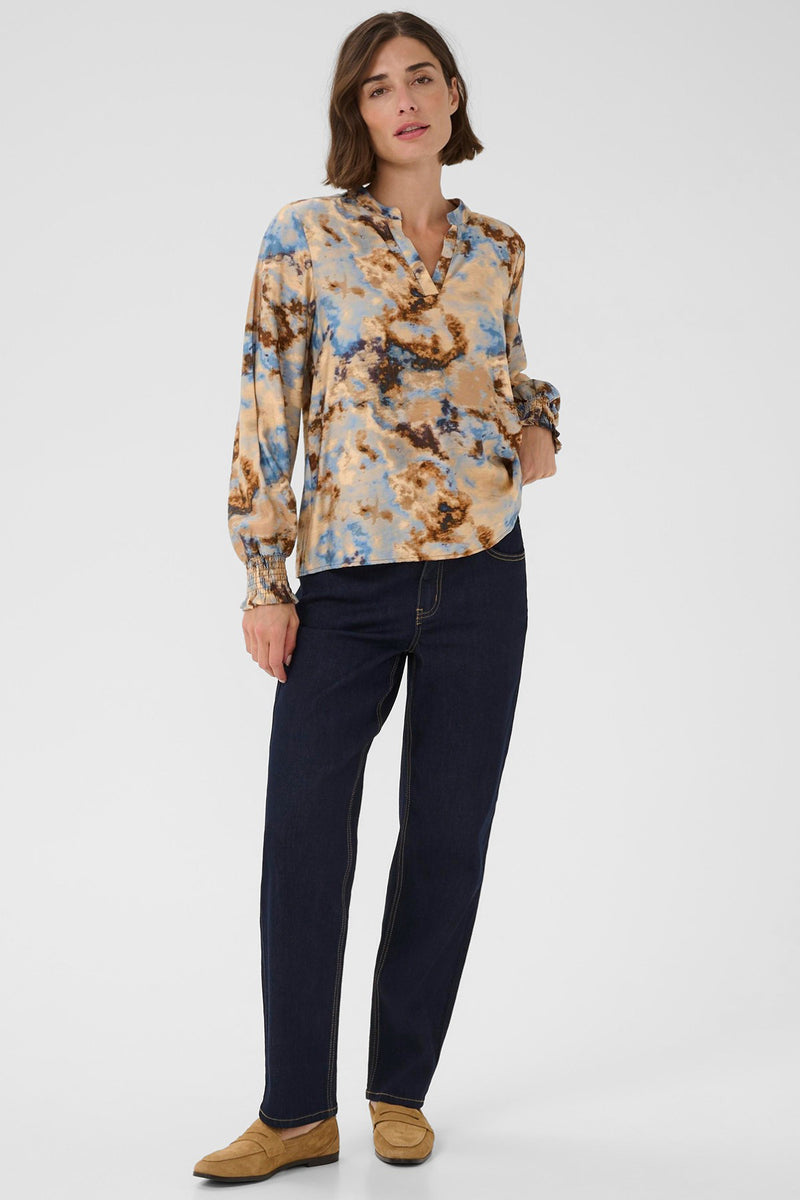 Culture CUhizzy Greece LS Blouse