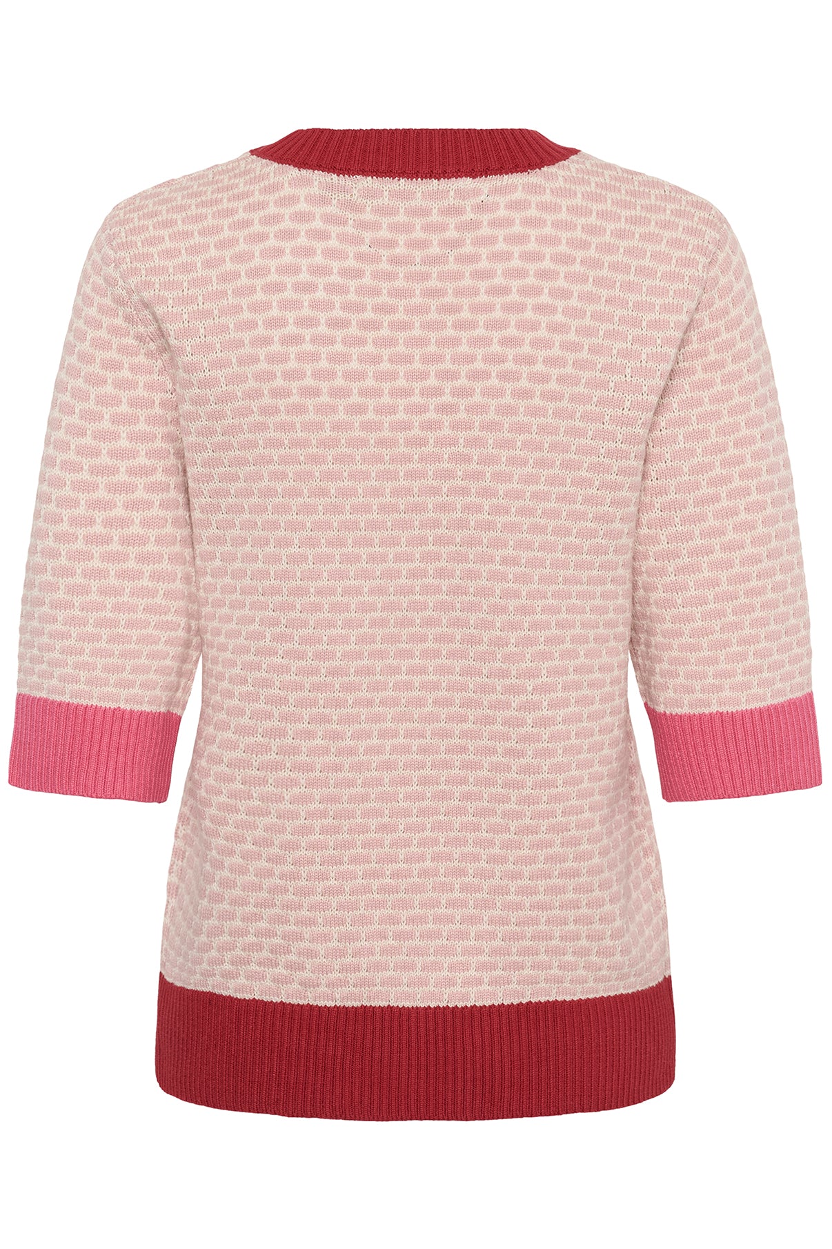 CUcrona - Kortærmet pullover med kontrast