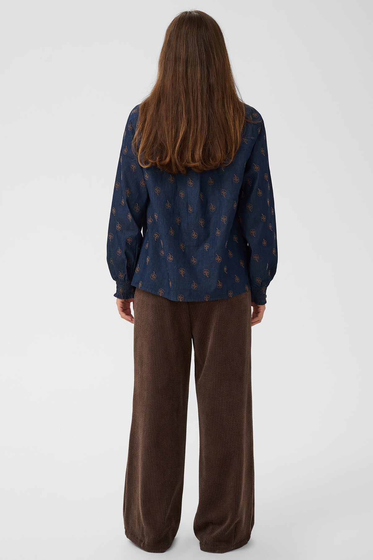 CUclover Michelle - Langærmet bluse med broderi