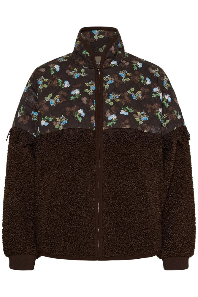 CUjaya Catina - Teddyjakke med blomsterprint