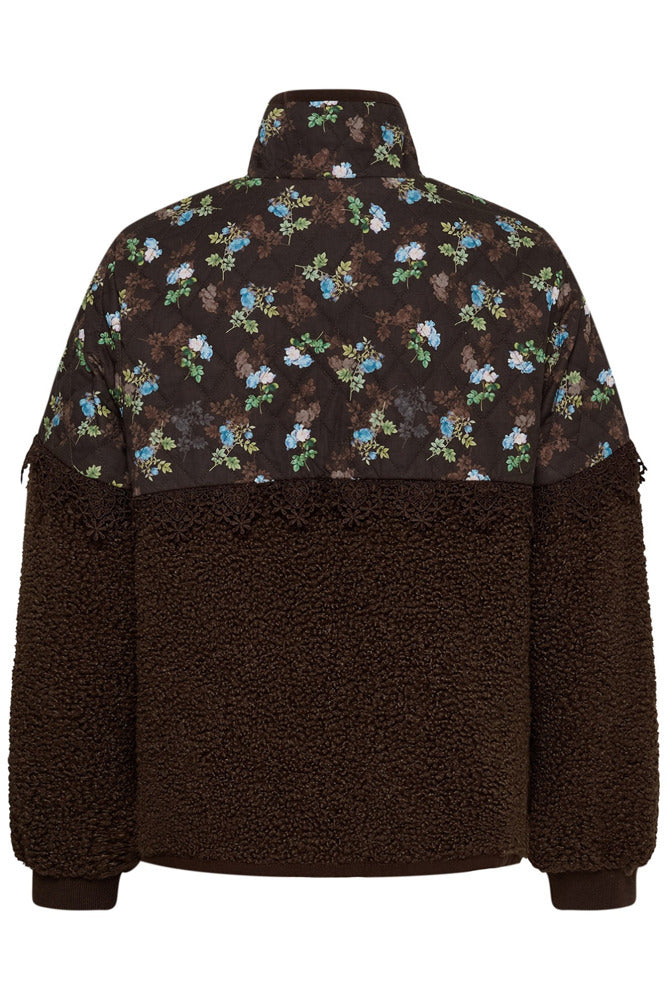 CUjaya Catina - Teddyjakke med blomsterprint