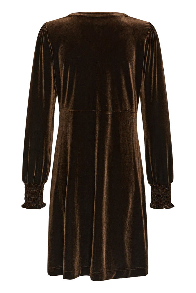 CUCHANANNA ZOE - Kort langærmet velour kjole