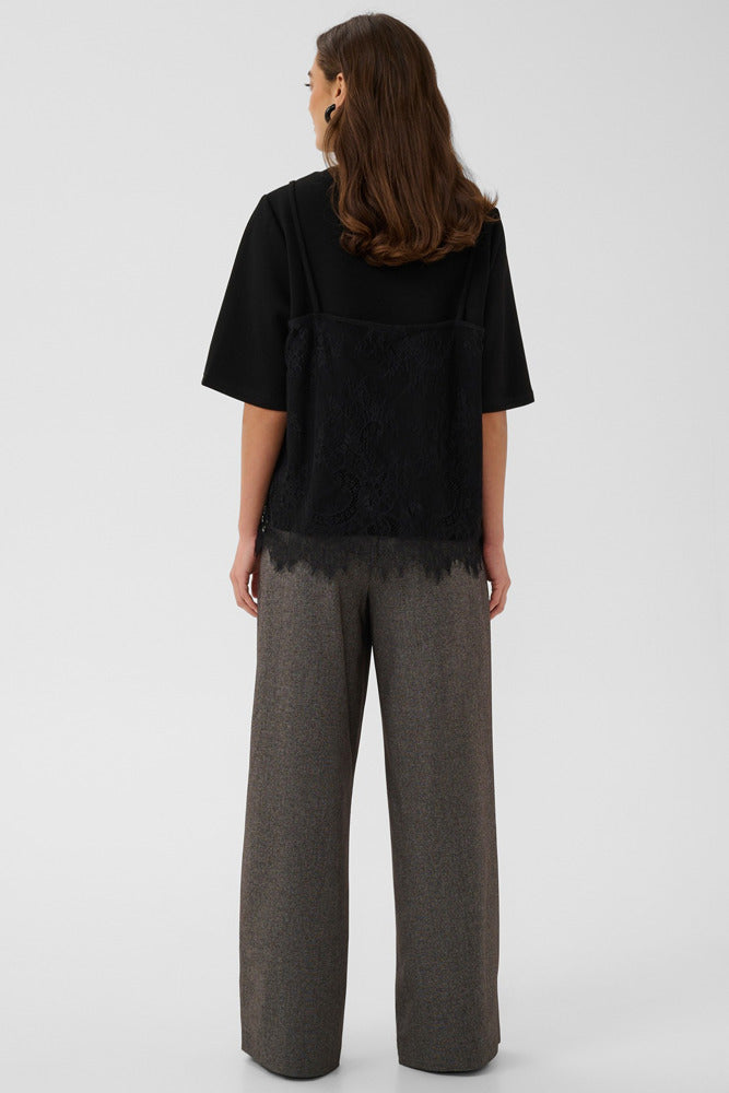 CUKARLA CHABRINA - T-shirt med blonde strop top