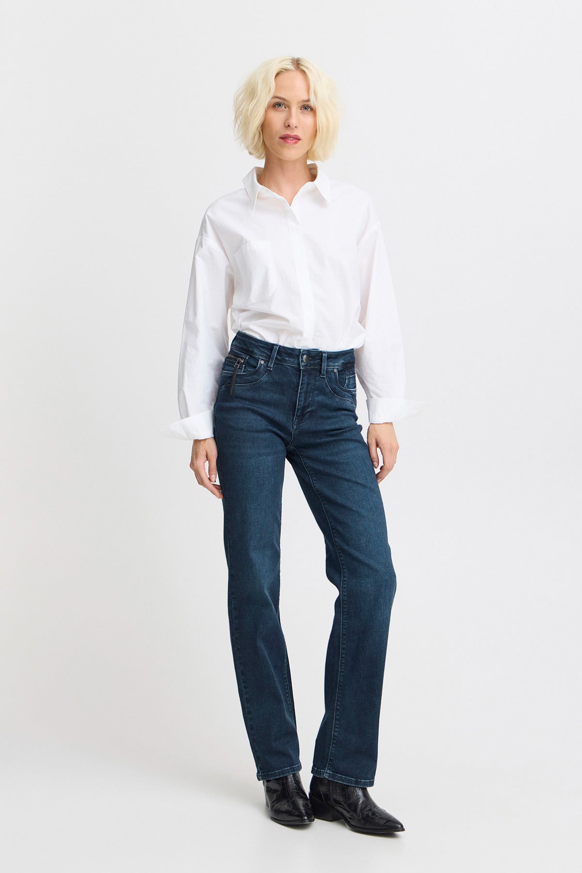 PULZ PZKAROLINA HW Jeans Straight Leg