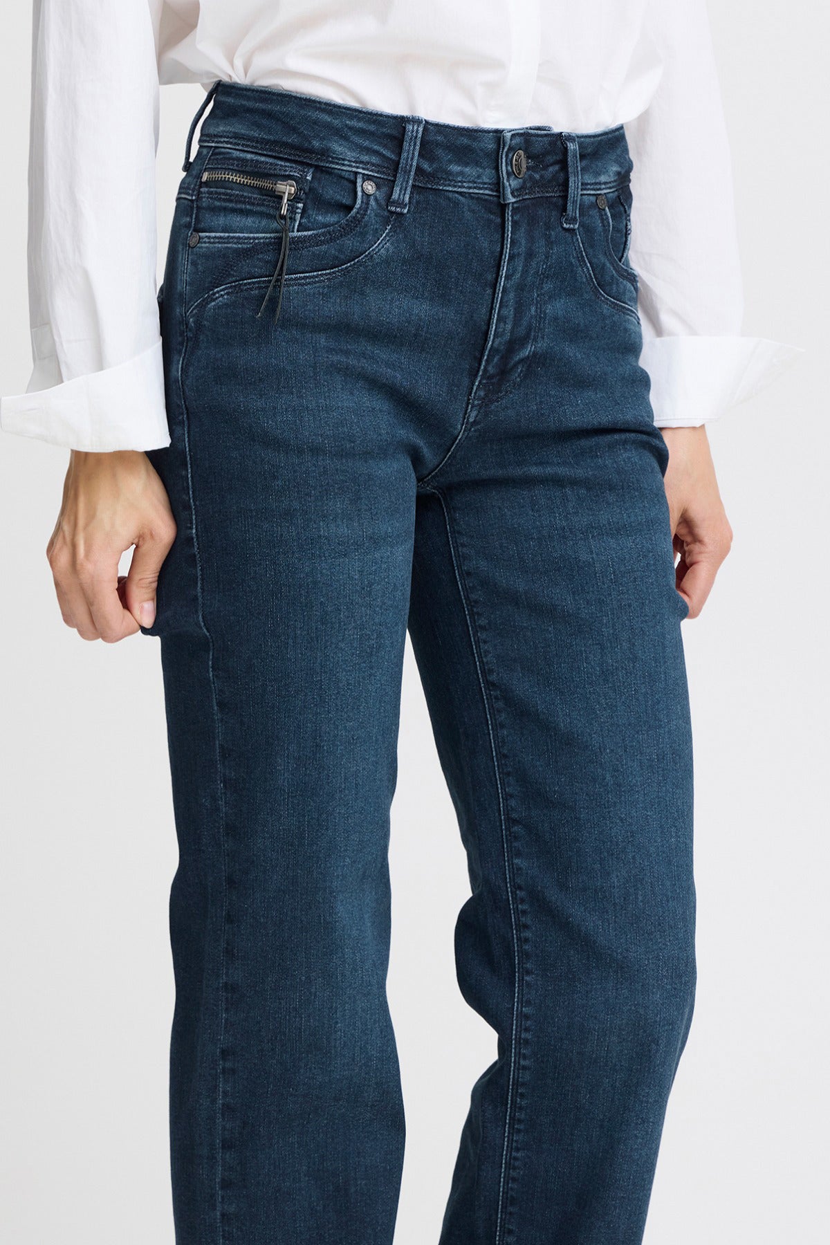 PULZ PZKAROLINA HW Jeans Straight Leg