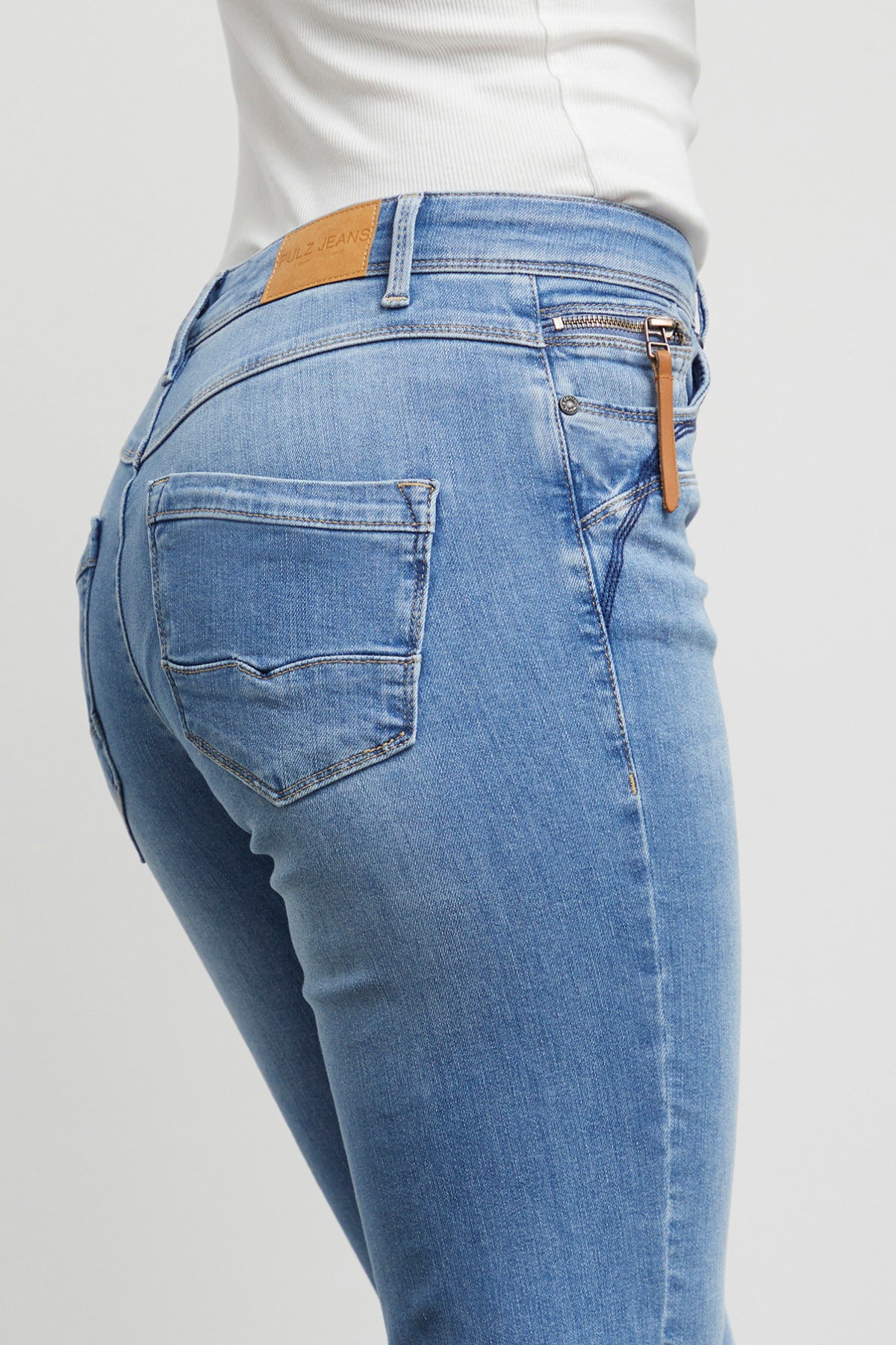 PULZ PZKAROLINA HW Jeans Straight Leg