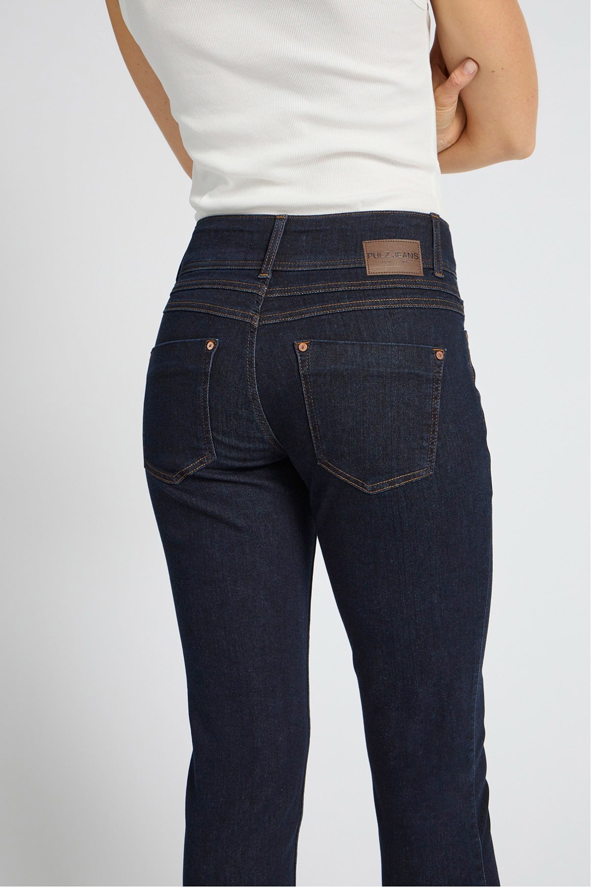 PZSUZY - Højtaljede skinny jeans med stræk