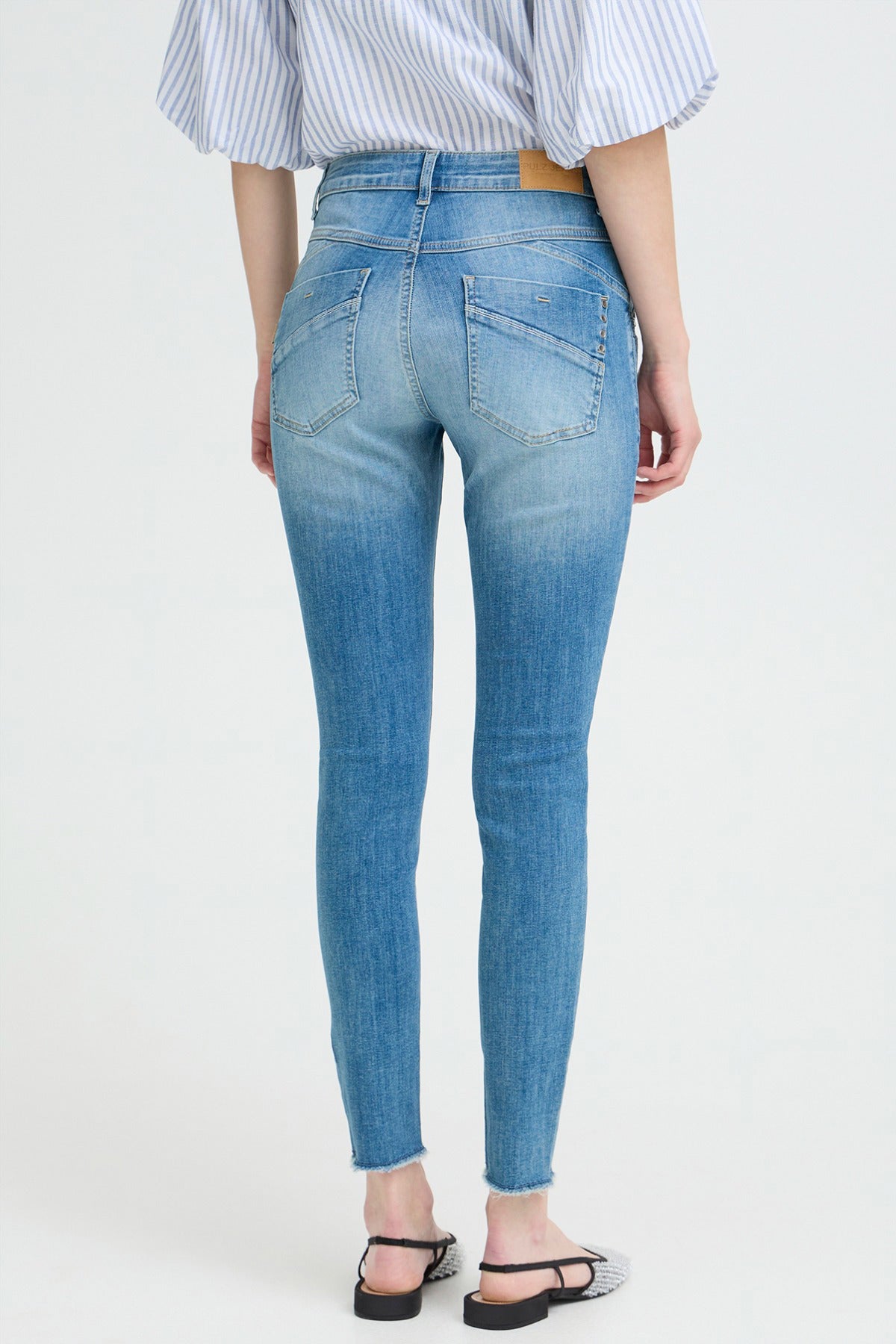 PULZ PZCARMEN EMB. HW SKINNY LEG