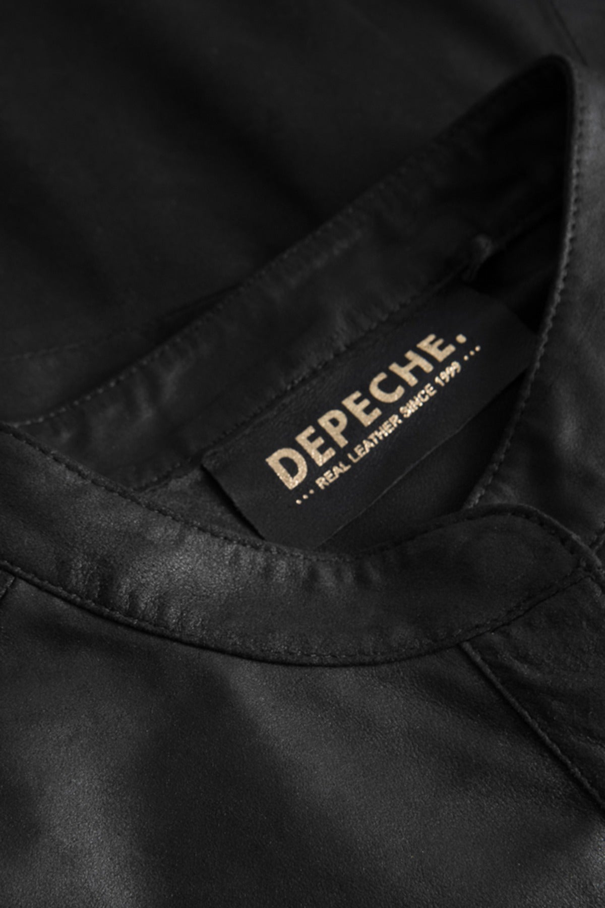 Depeche Sofia oversize læderskjorte