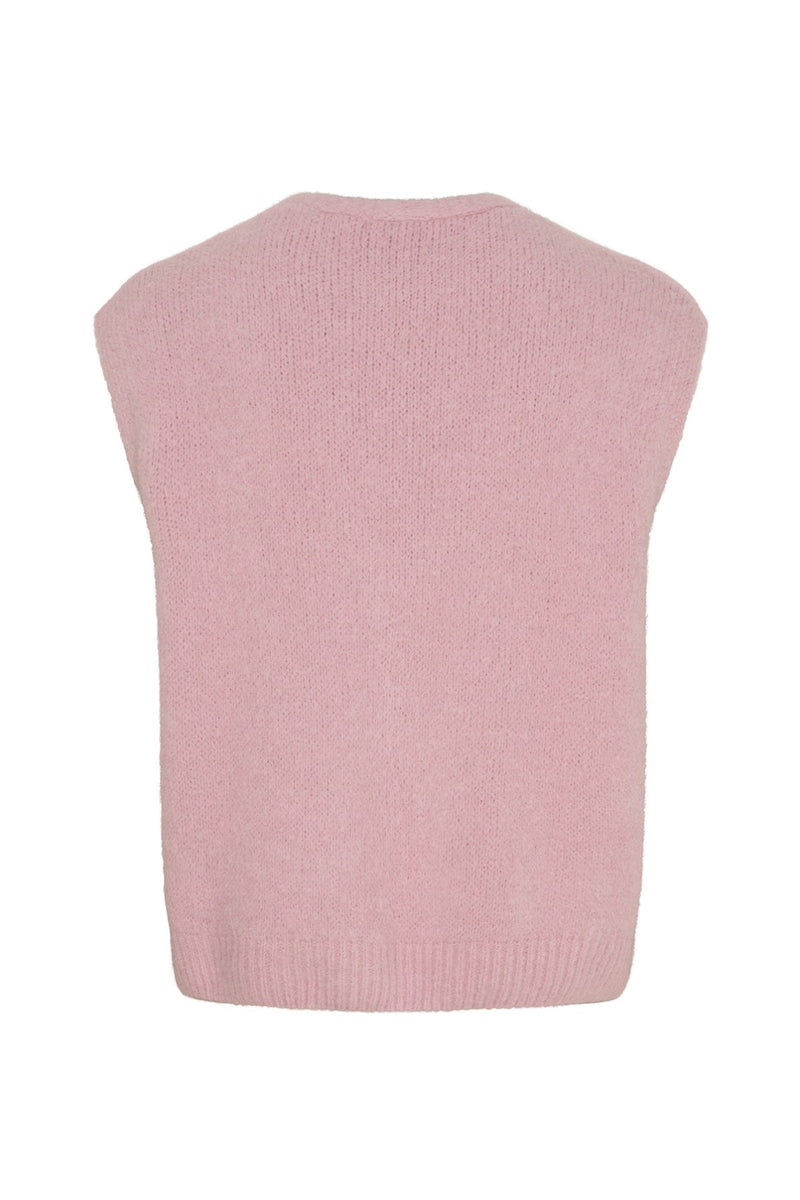 MdcAmara - Strikvest med guldknapper