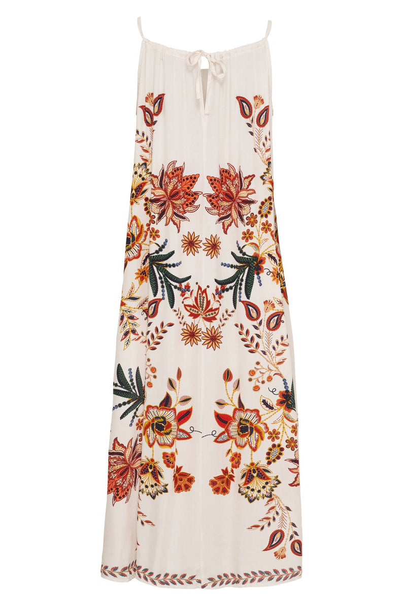 MdcDora - Stroptop kjole med blomster