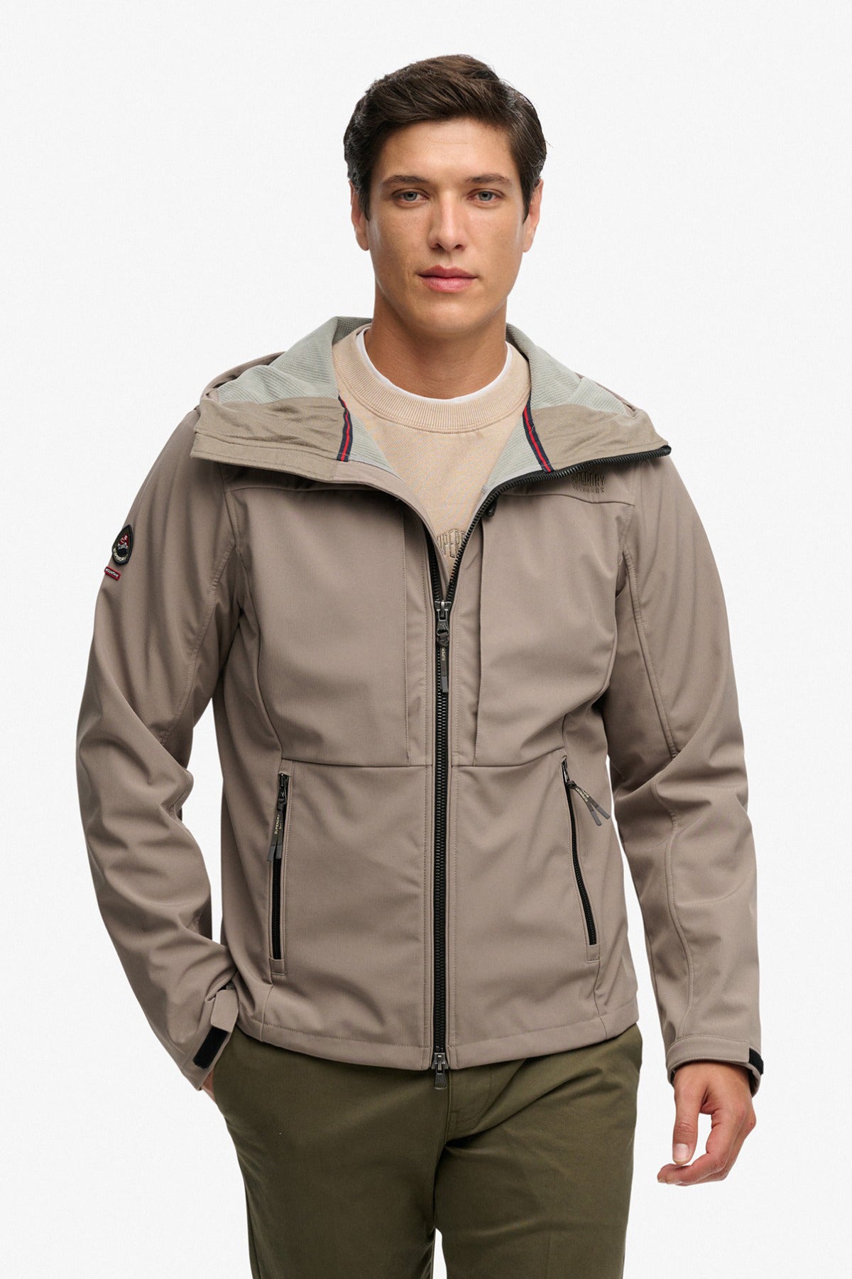 SUPERDRY HOODED SOFTSHELL TREKKER JKT