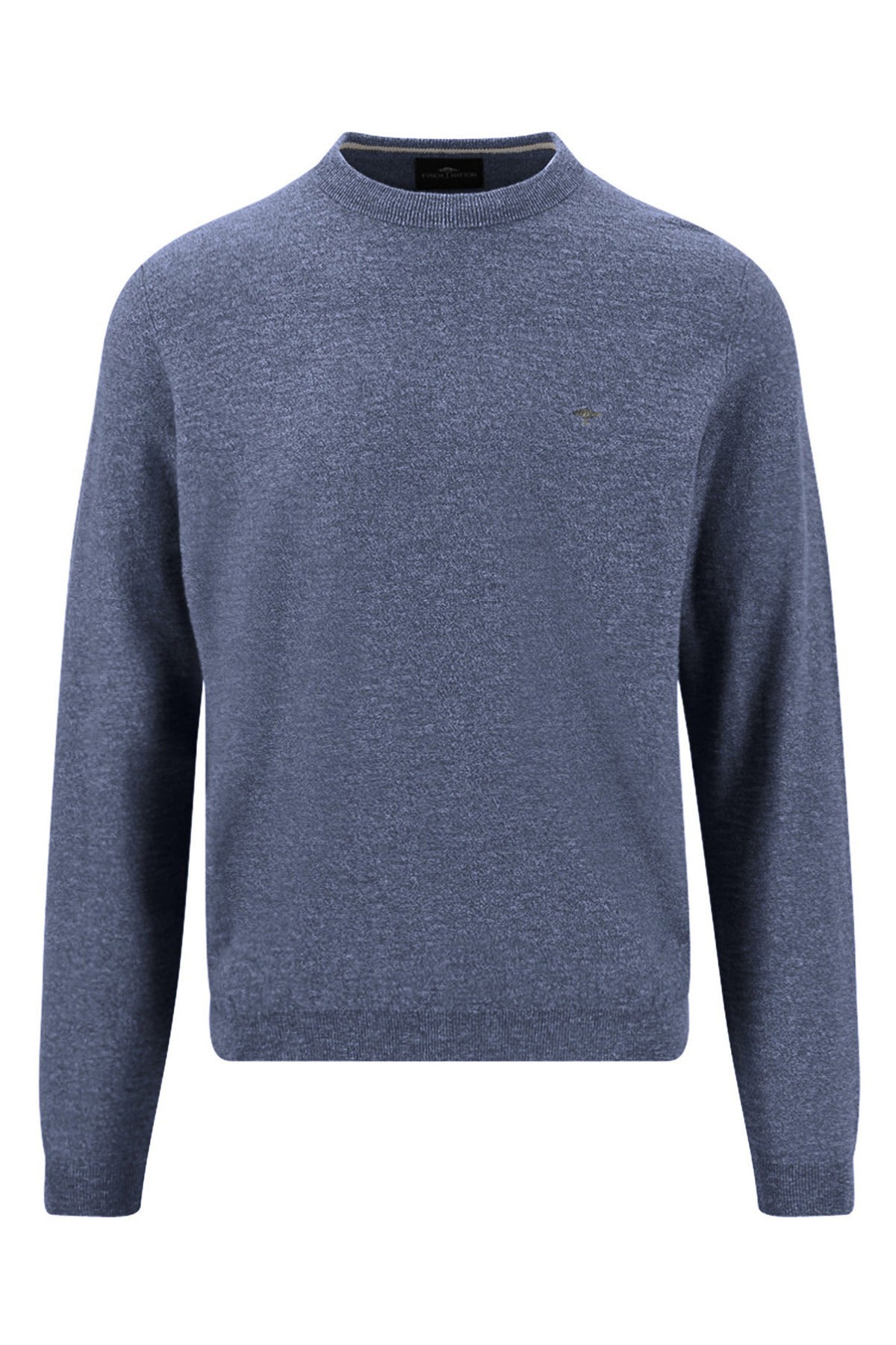 Strik pullover i bomulds- og hørkvalitet