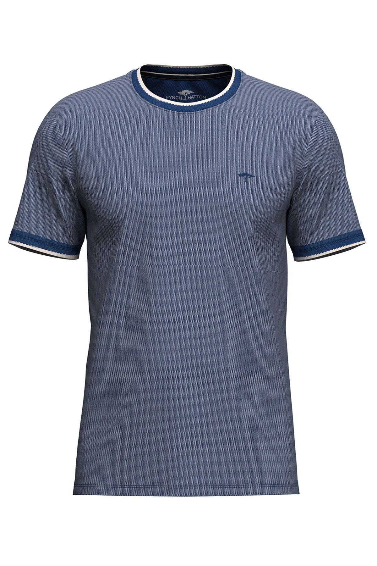 T-Shirt i bomuld med kontrastkanter