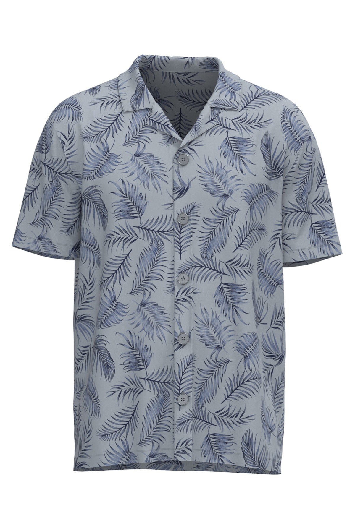 Resortshirt - Kortærmet skjorte med palmeprint