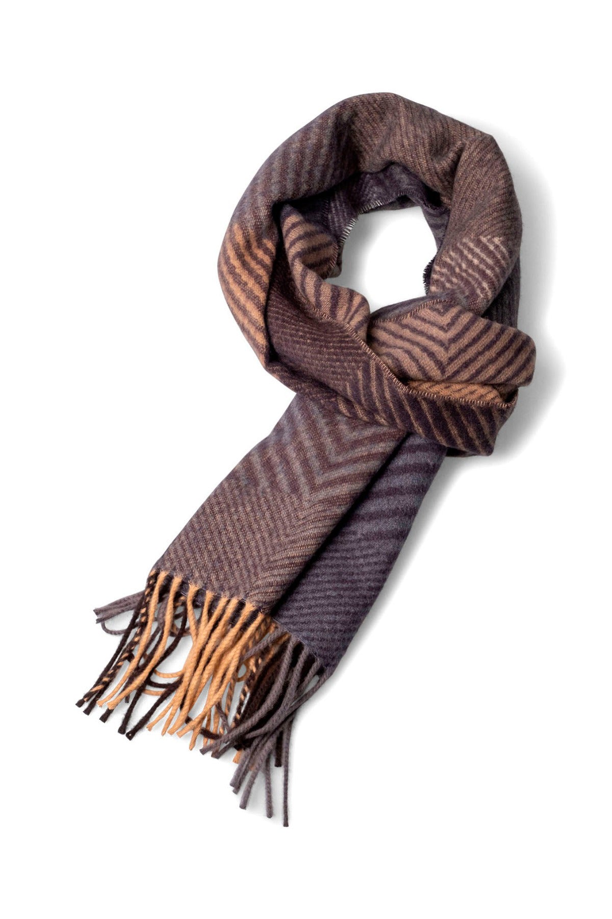 FYNCH-HATTON Herringbone Check Scraf