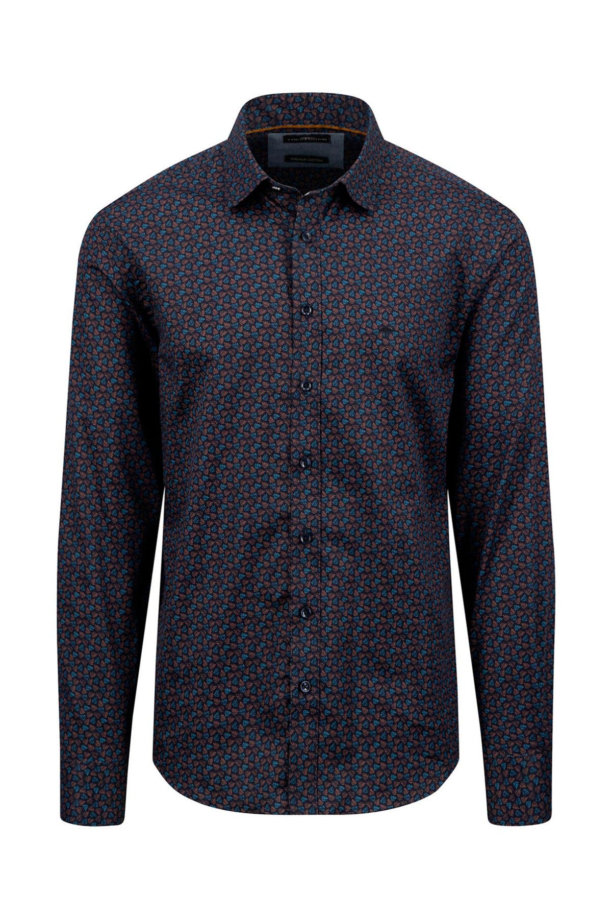 FYNCH-HATTON SKJORTE LS KENT MODERN PRINTS