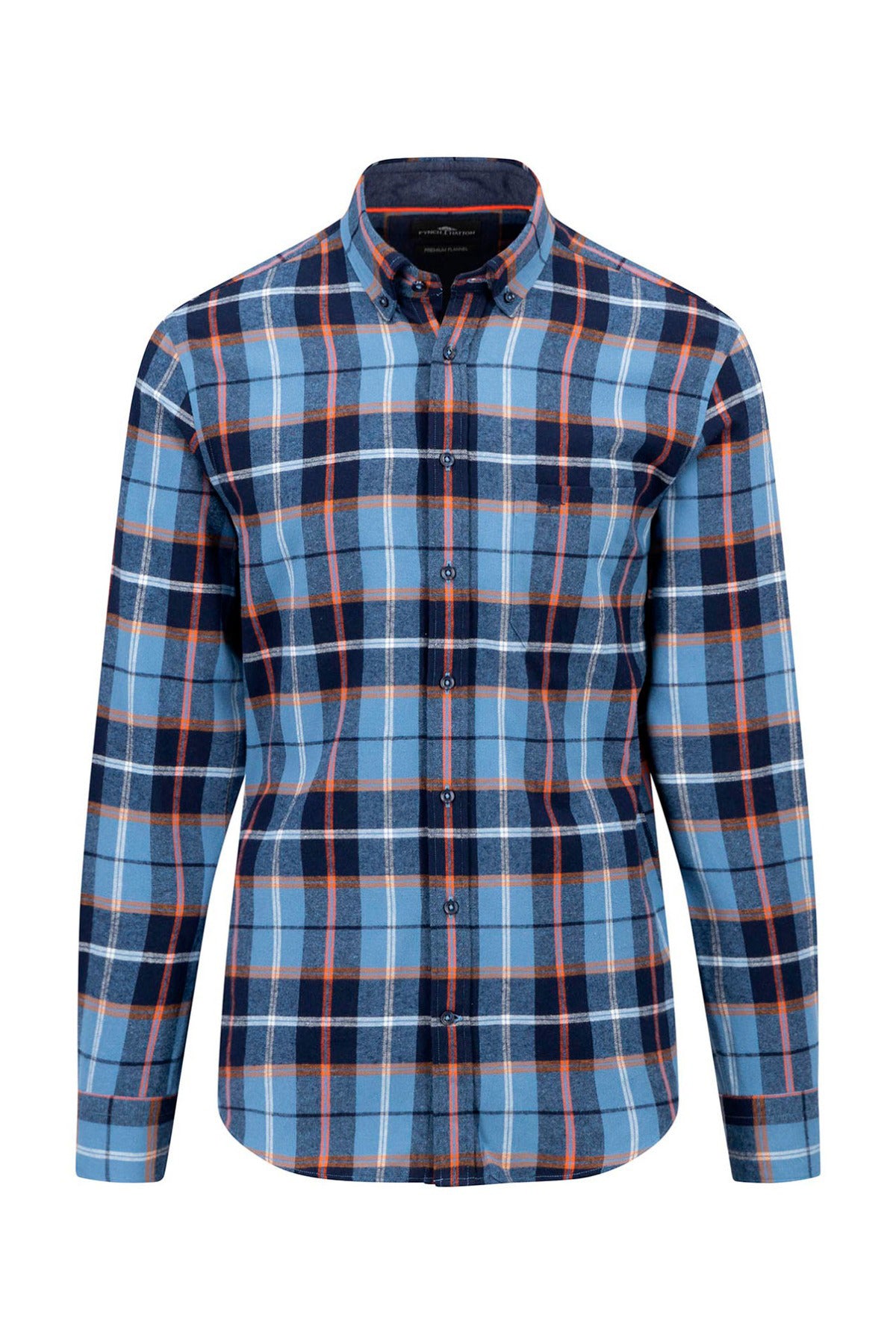 FYNCH-HATTON SKJORTE LS PREMIUM FLANNEL CHECKS