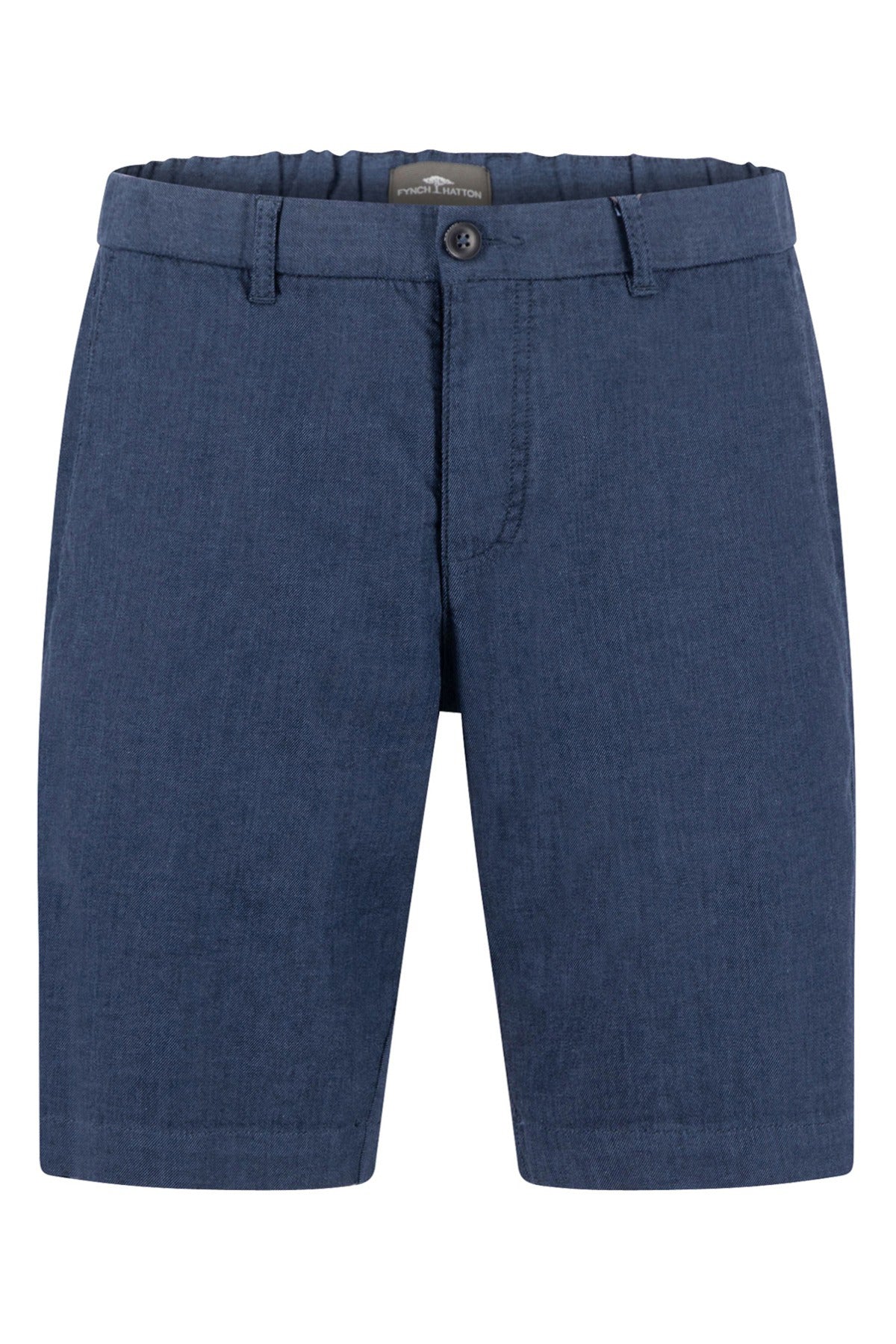 Strækbare shorts i bomuld og hør kvalitet