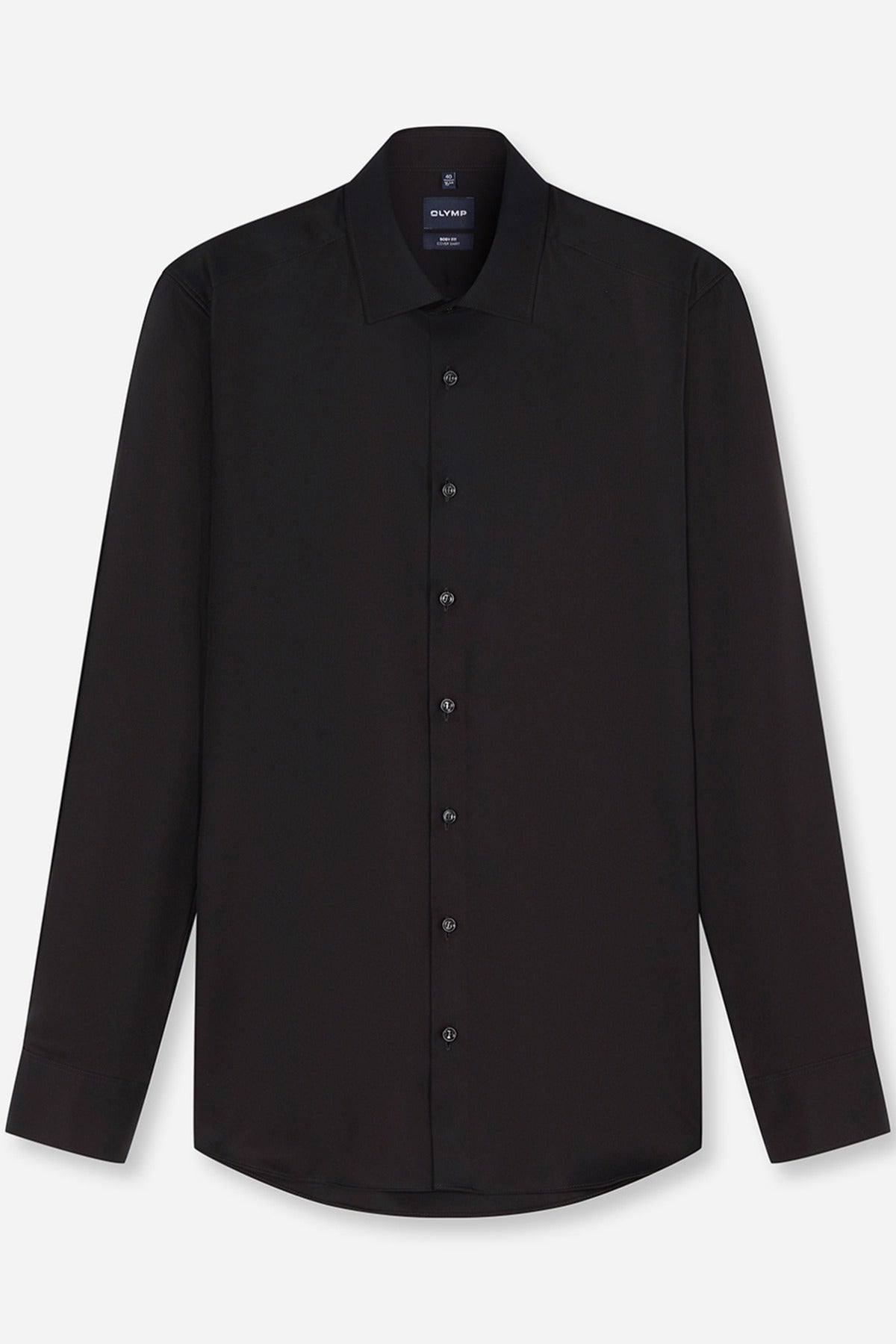 Langærmet covershirt i slim fit og strygefri kvalitet
