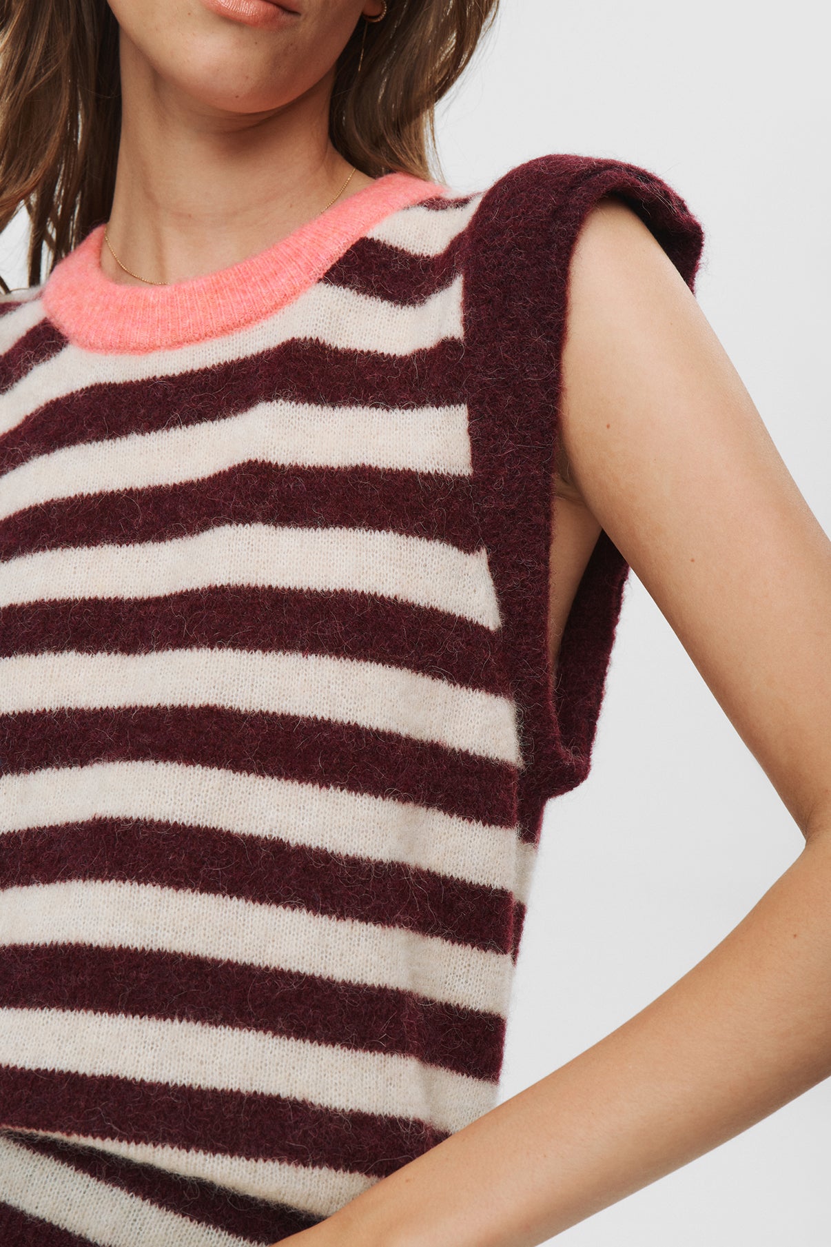 NÜMPH NUCIARA RIETTE STRIPE VEST