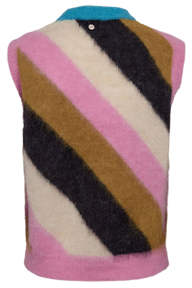 NÜMPH NUSURI MULTI STRIPE VEST