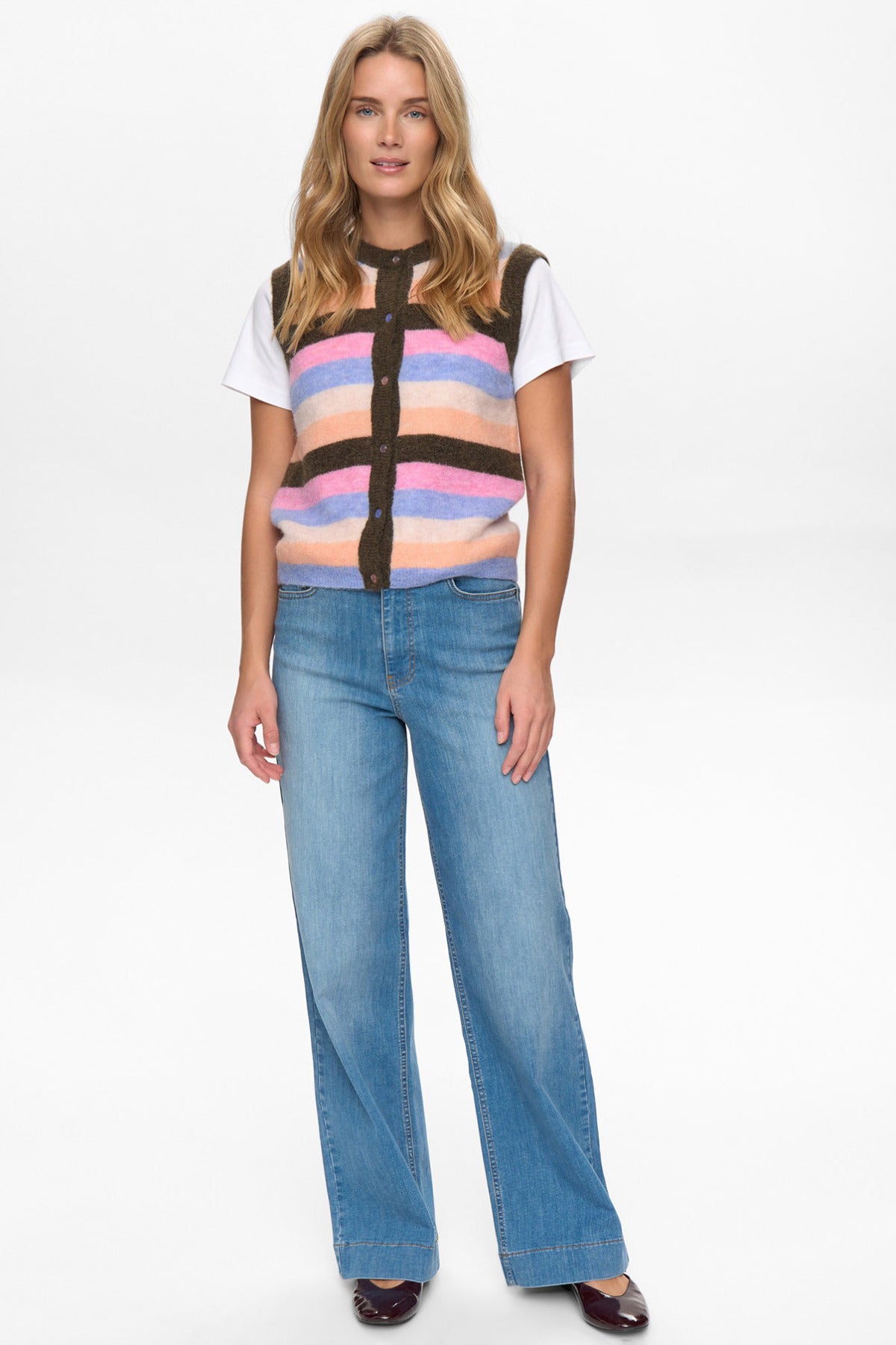 NÜMPH NURIETTE STRIPY VEST