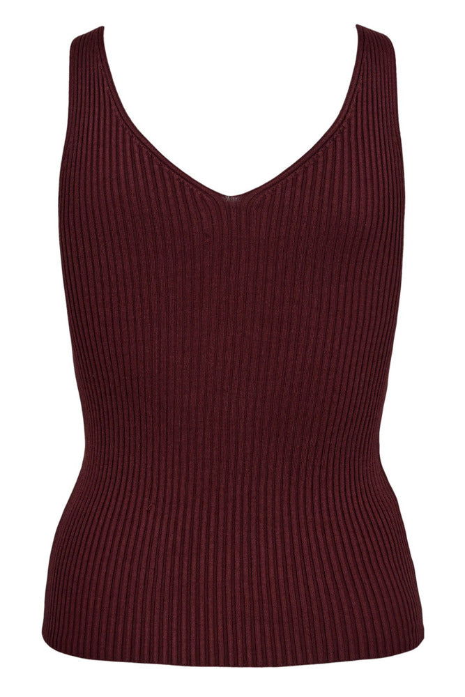 NUCERYS - Cropped top med ribstruktur
