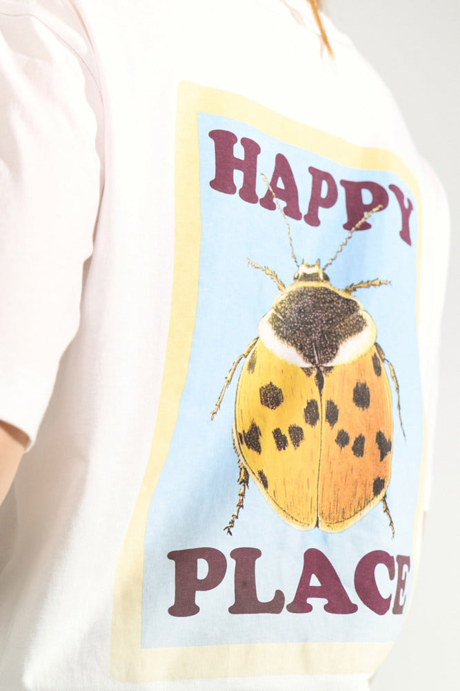 NUANYKA - Oversized t-shirt med grafisk rygprint