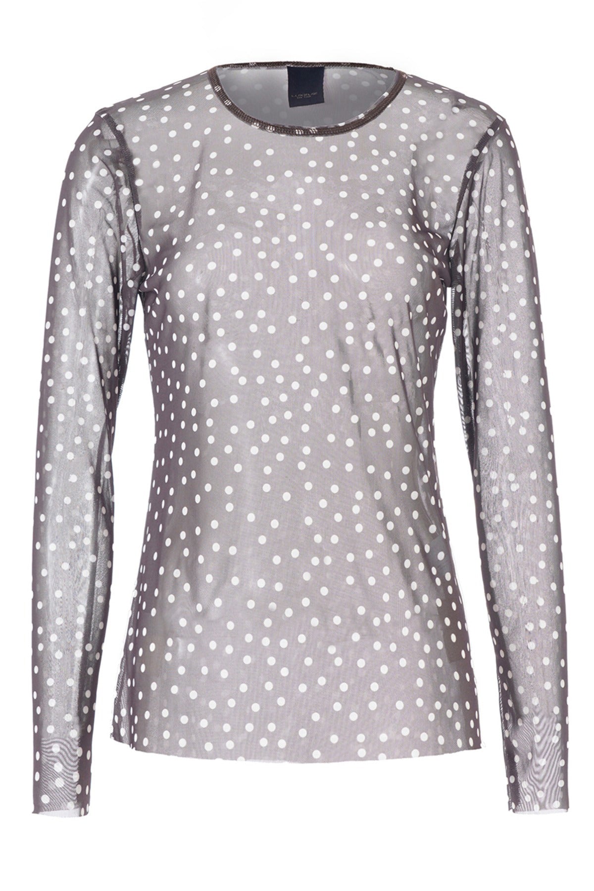 One Two Luxzuz Sigborg Dot Mesh T-shirt