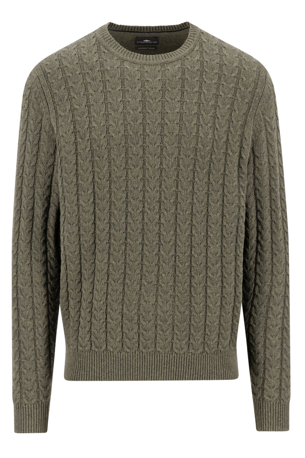 FYNCH-HATTON O-Neck, Soft Knit Cable