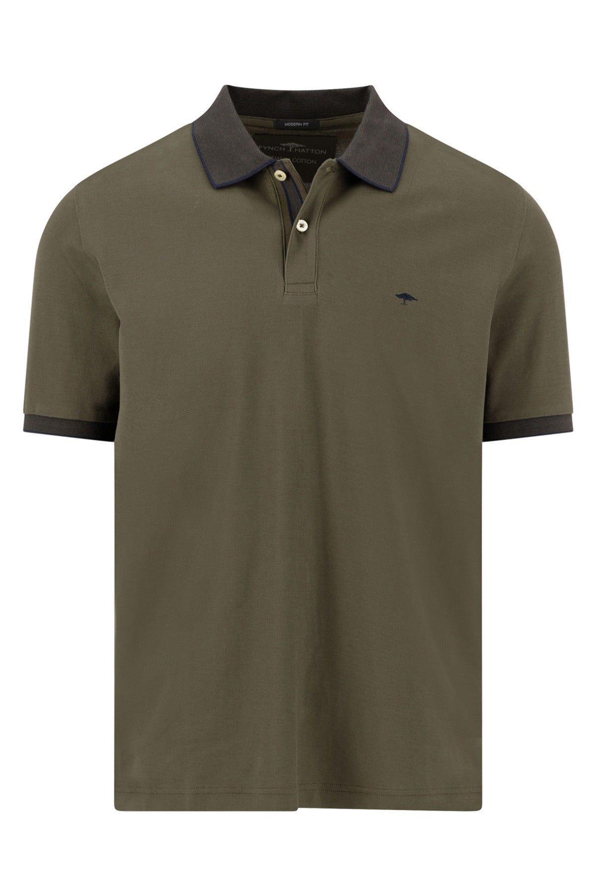 Polo t-shirt med kontrastdetaljer