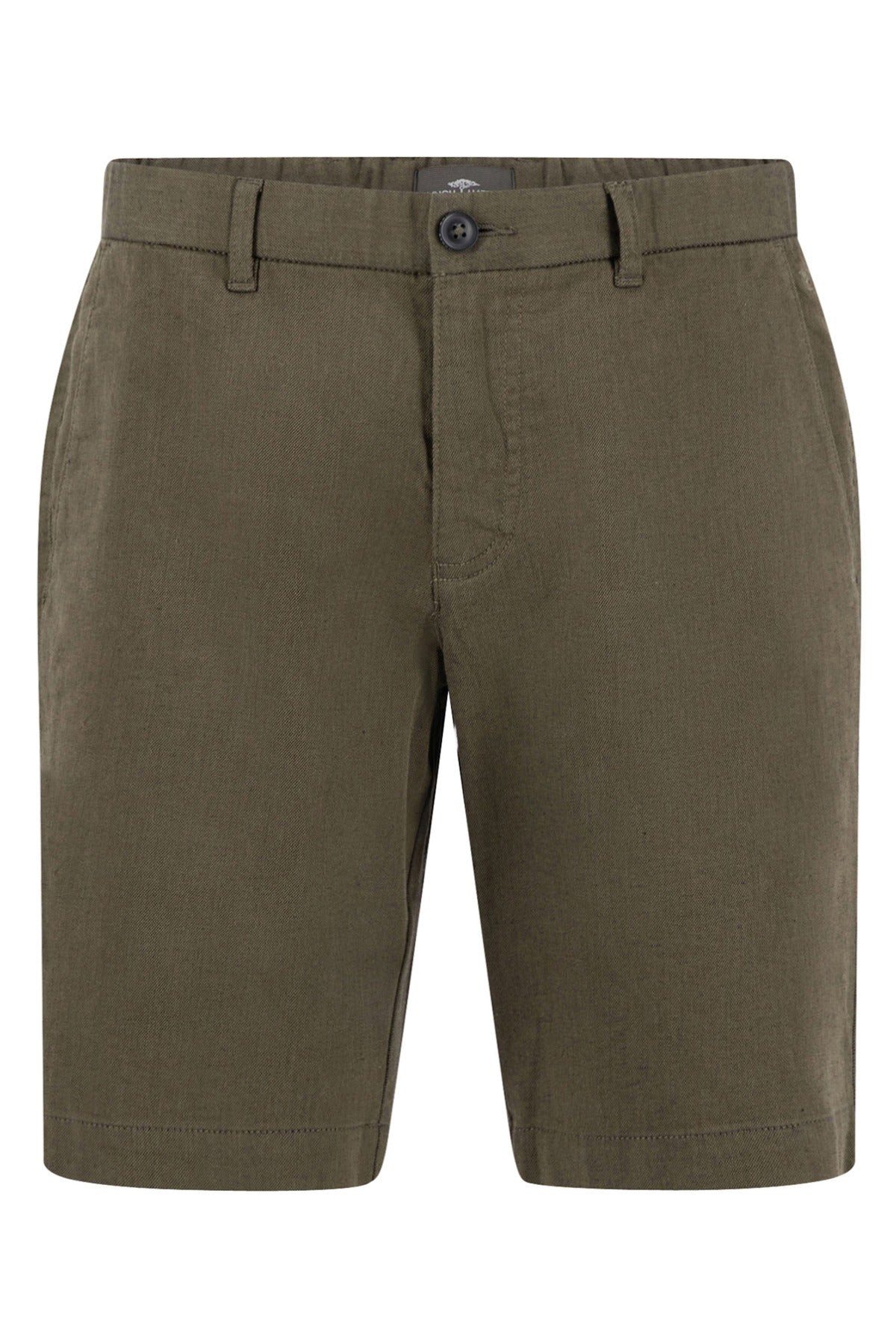 Strækbare shorts i bomuld og hør kvalitet