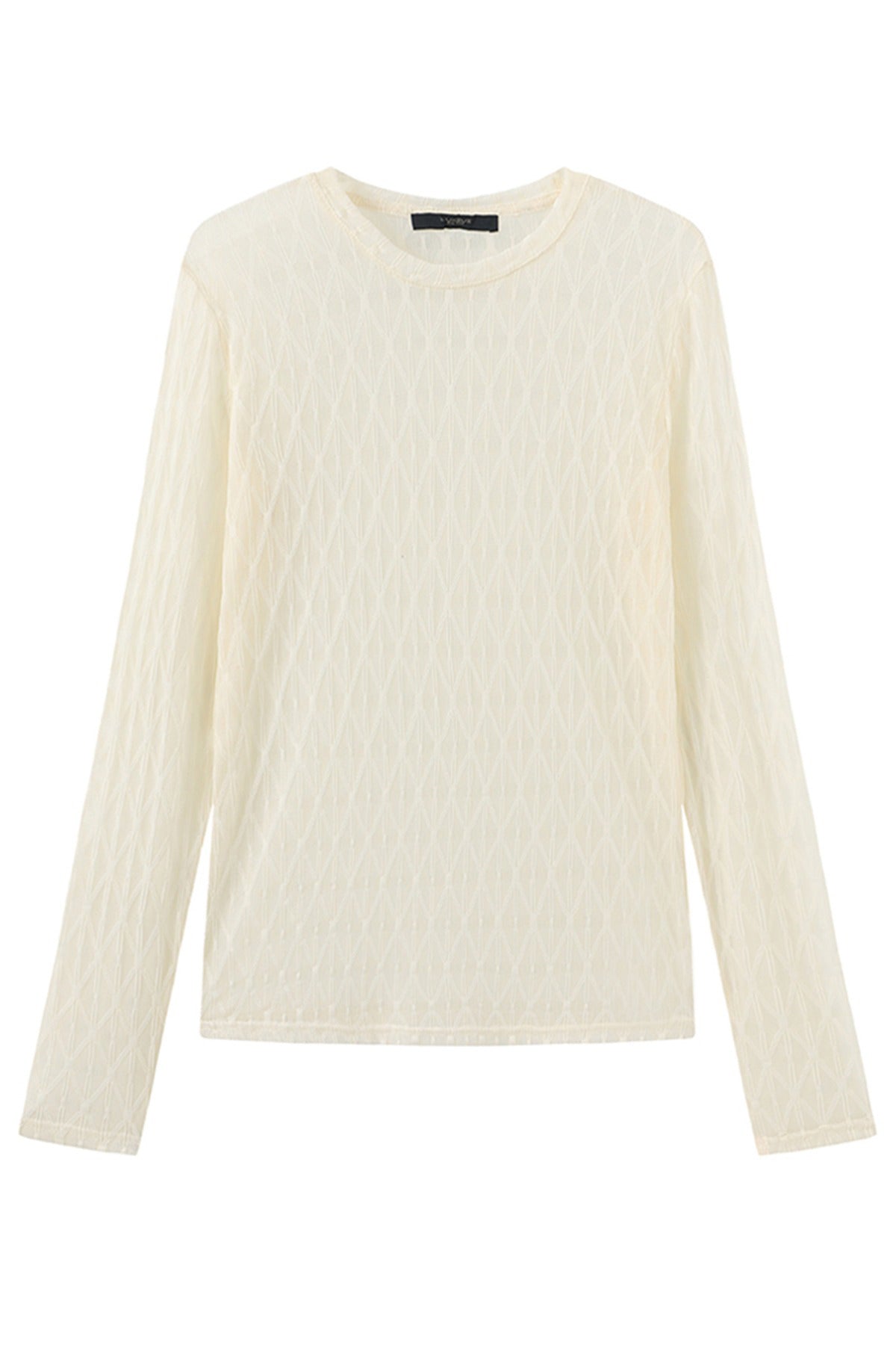 Segberg - Langærmet mesh t-shirt med mønster