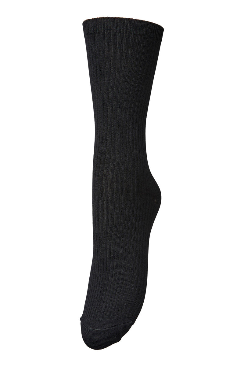 Telma solid - 5-Pak basic strømper i riflet look
