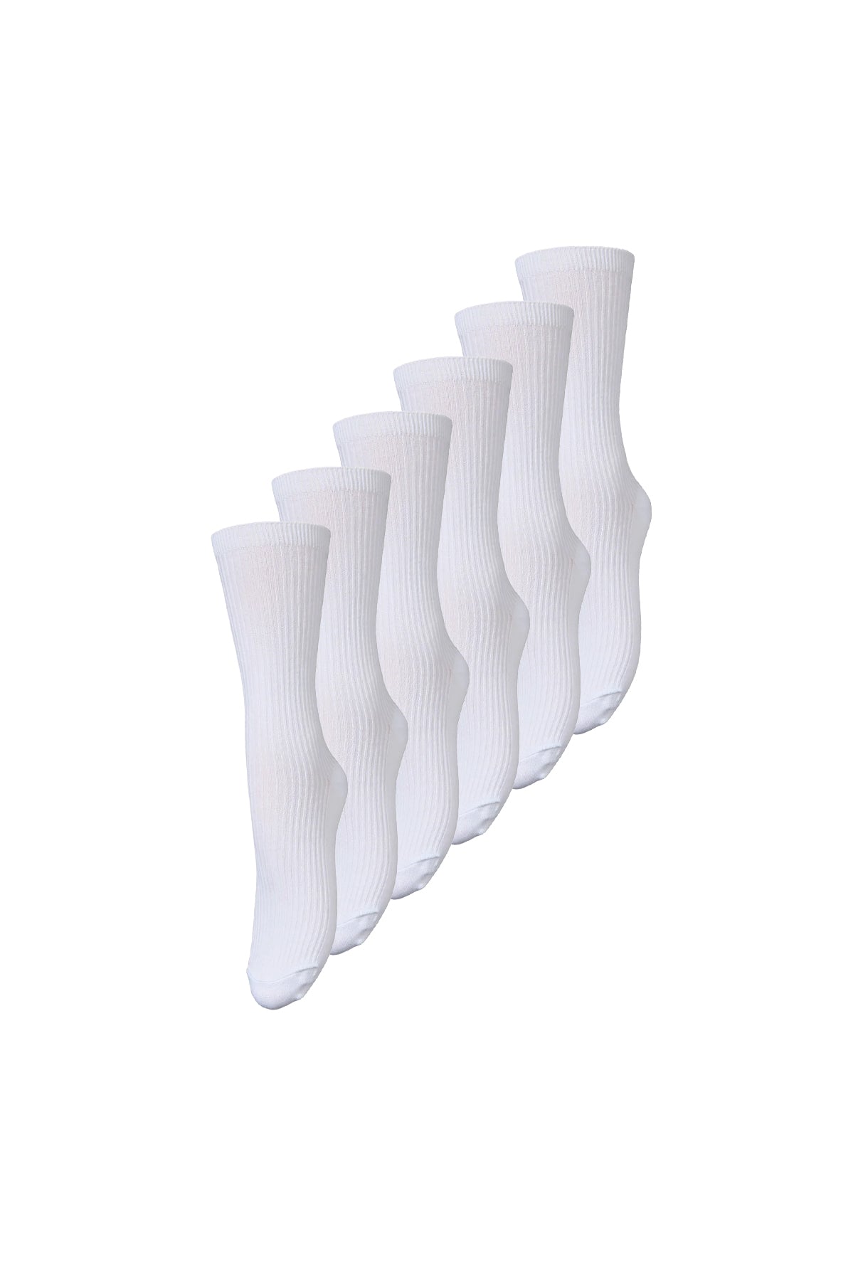 Telma solid - 5-Pak basic strømper i riflet look